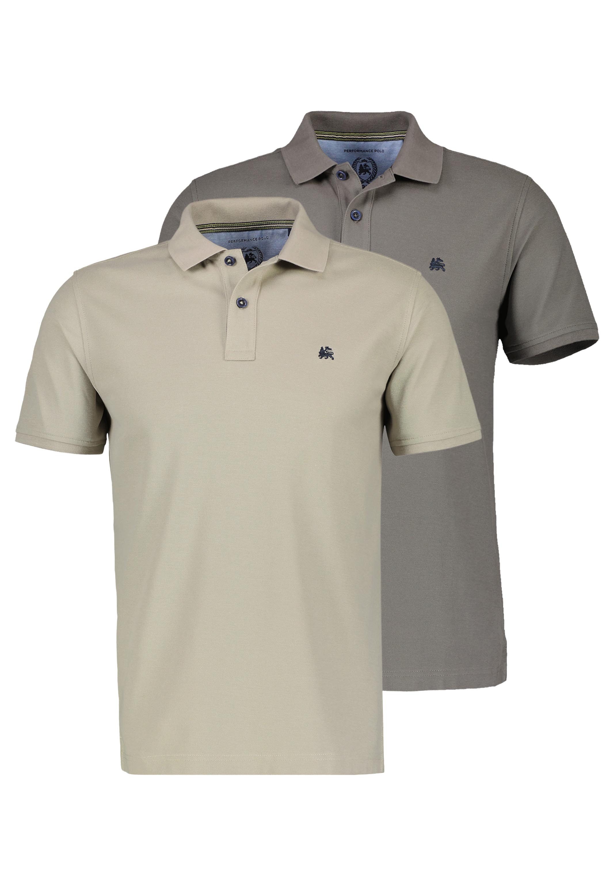 LERROS Poloshirt 2er Pack Basic (Spar-Set) Poloshirt - Baumwolle - Atmungsa günstig online kaufen