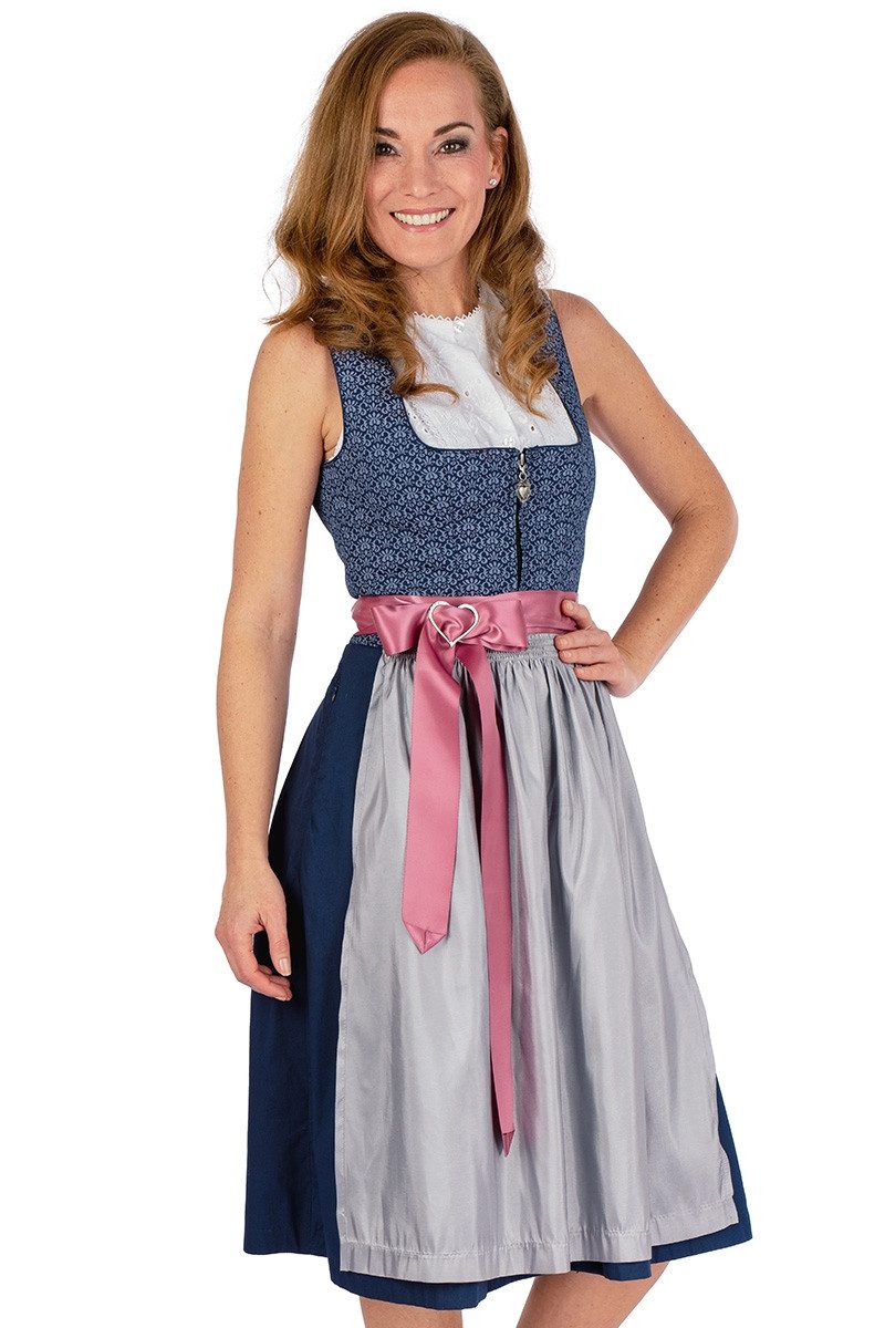 Dirndl Midi Dirndl 2tlg. - JILL - tinte/silber