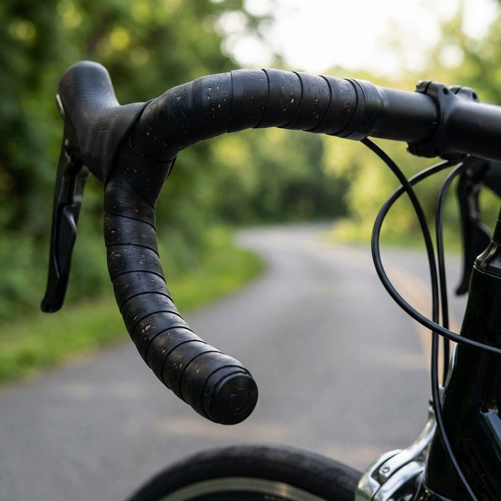 Velo Fahrradlenker Velo Lenkerband GEL-KORK Karton mit Stopfen Kork schwarz