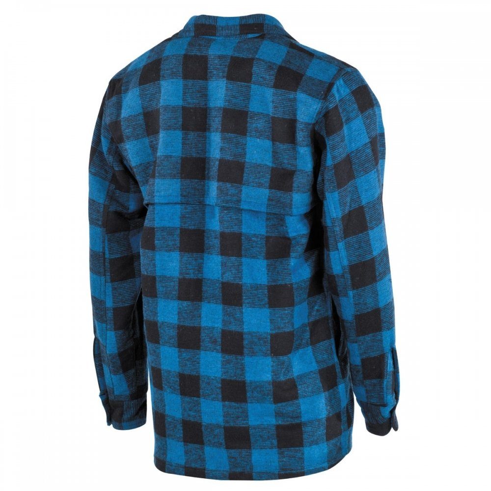 FoxOutdoor Flanellhemd Holzfällerhemd, blau/schwarz, kariert - günstig online kaufen