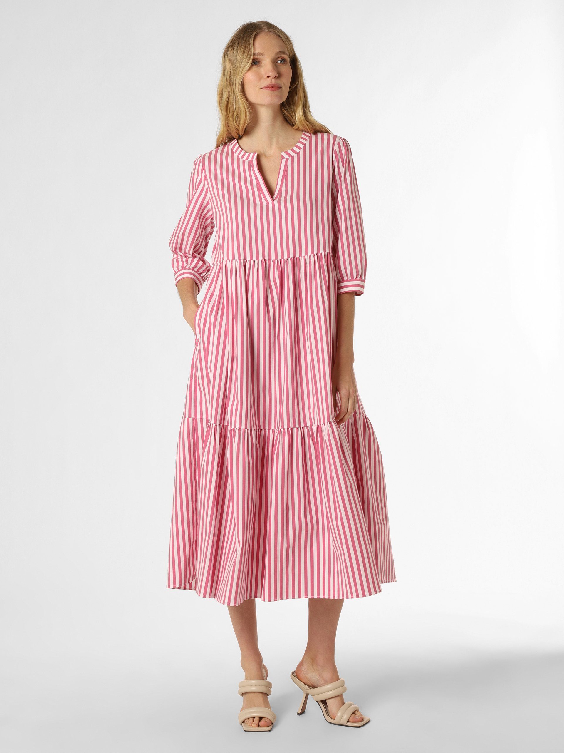 Marie Lund A-Linien-Kleid Zora pink weiß