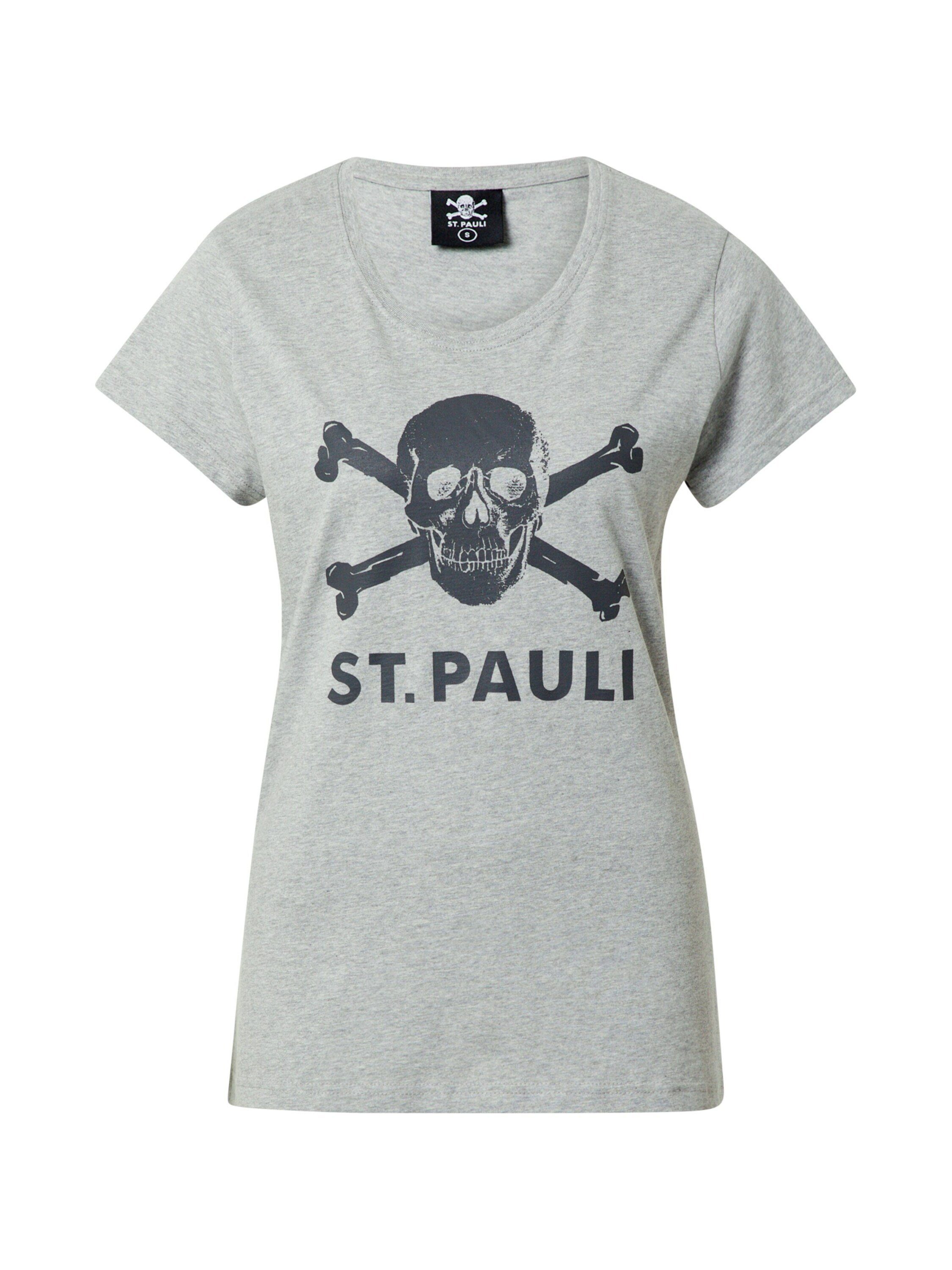 St. Pauli T-Shirt Totenkopf (1-tlg) Plain/ohne Details