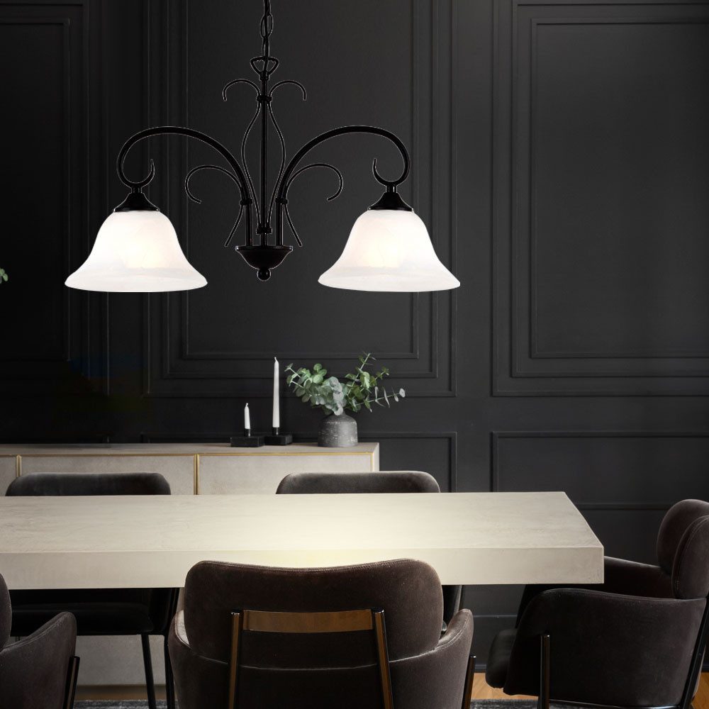 GLOBO LIGHTING Hängeleuchte, Leuchtmittel nicht inklusive, Pendelleuchte Vintage Metall Pendellampe Esszimmer Retro Hängelampe