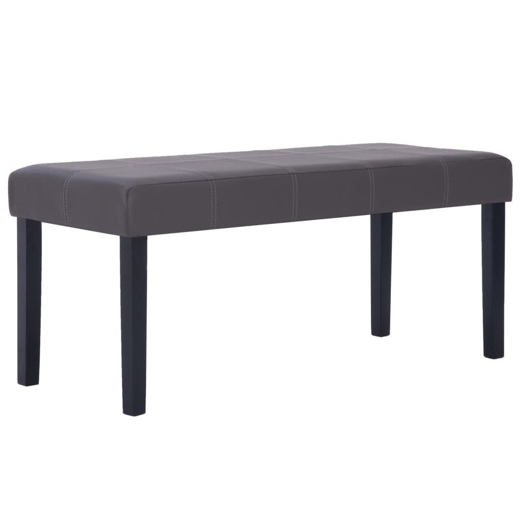furnicato Truhenbank Sitzbank 106 cm Grau günstig online kaufen