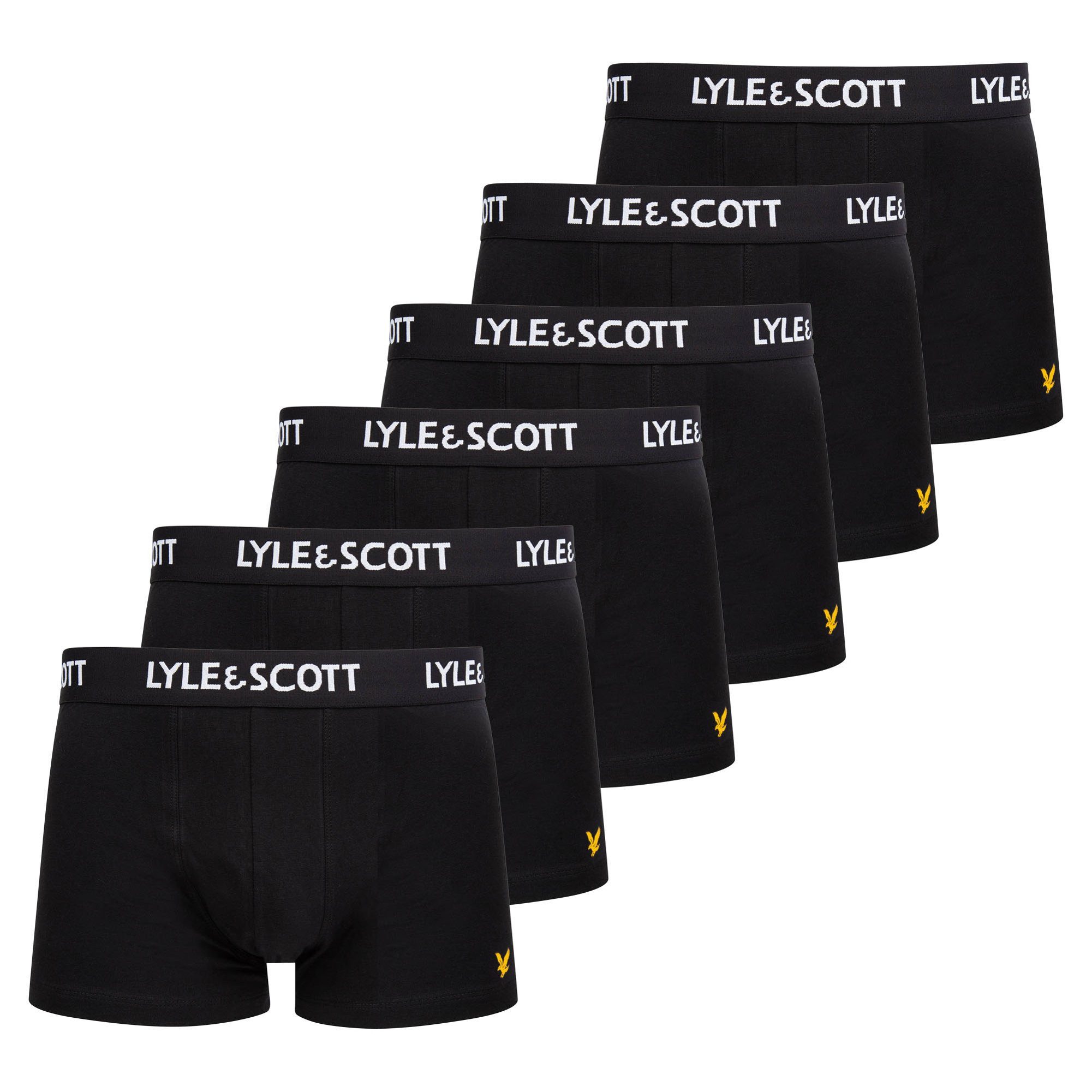Lyle & Scott Boxer Herren Boxershort 6er Pack Baumwolle Barclay 6P (Packung, 6er Pack)