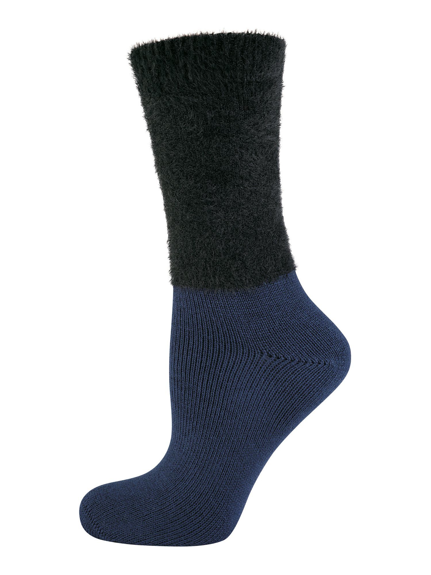 Freizeitsocken nachtblau Cozy Elbeo Winter 3-Pack