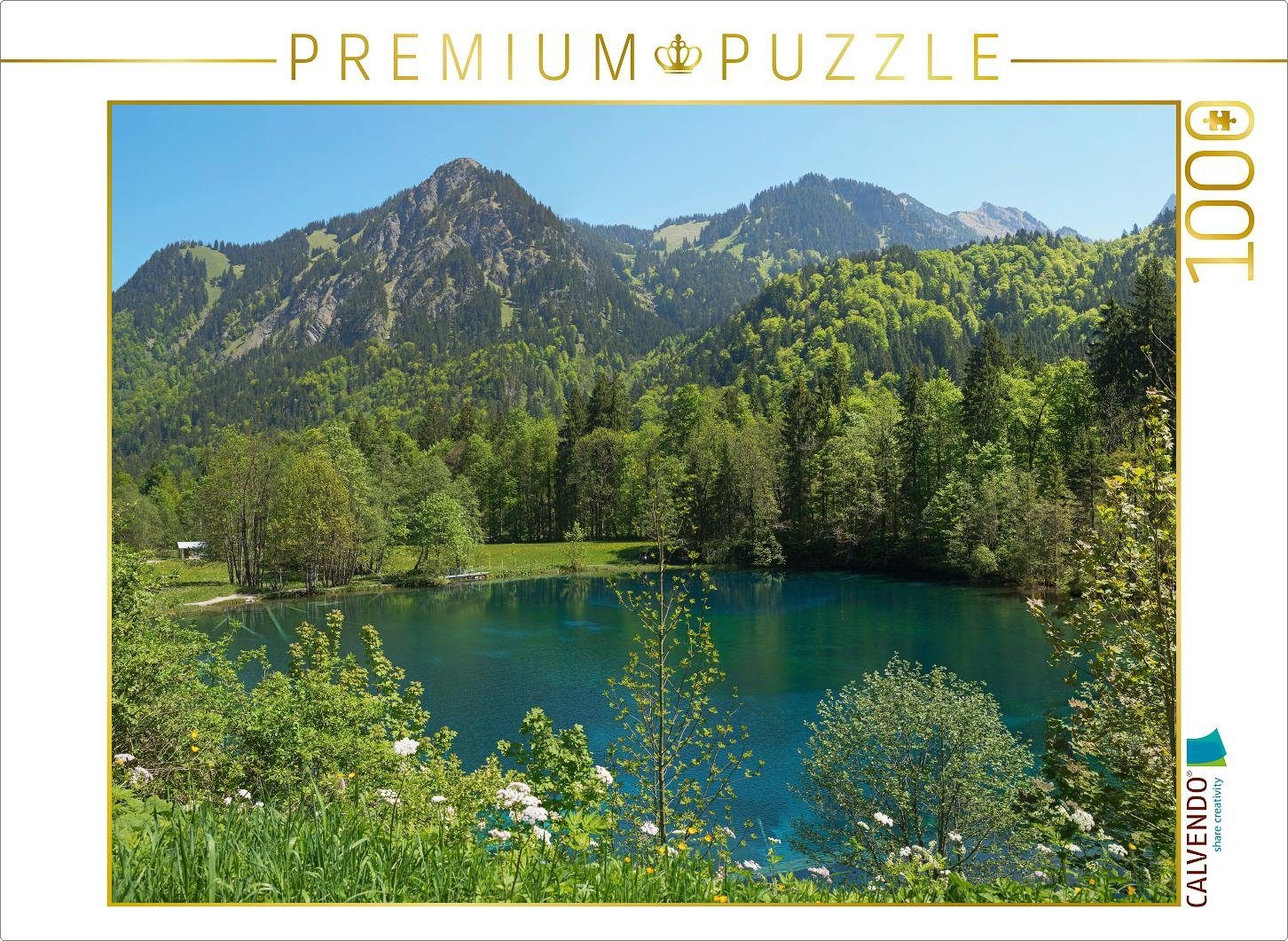 Puzzle CALVENDO Puzzle Christlessee im Trettachtal 1000 Teile Lege-Größe 64 x 48 cm Foto-Puzzle Bild von SusaZoom