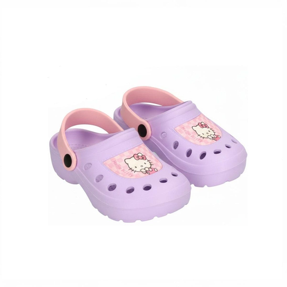 Hello Kitty Kinder Badeschuhe wassergeeignet und leicht für Urlaub und Schwimmbad Clog (Set)