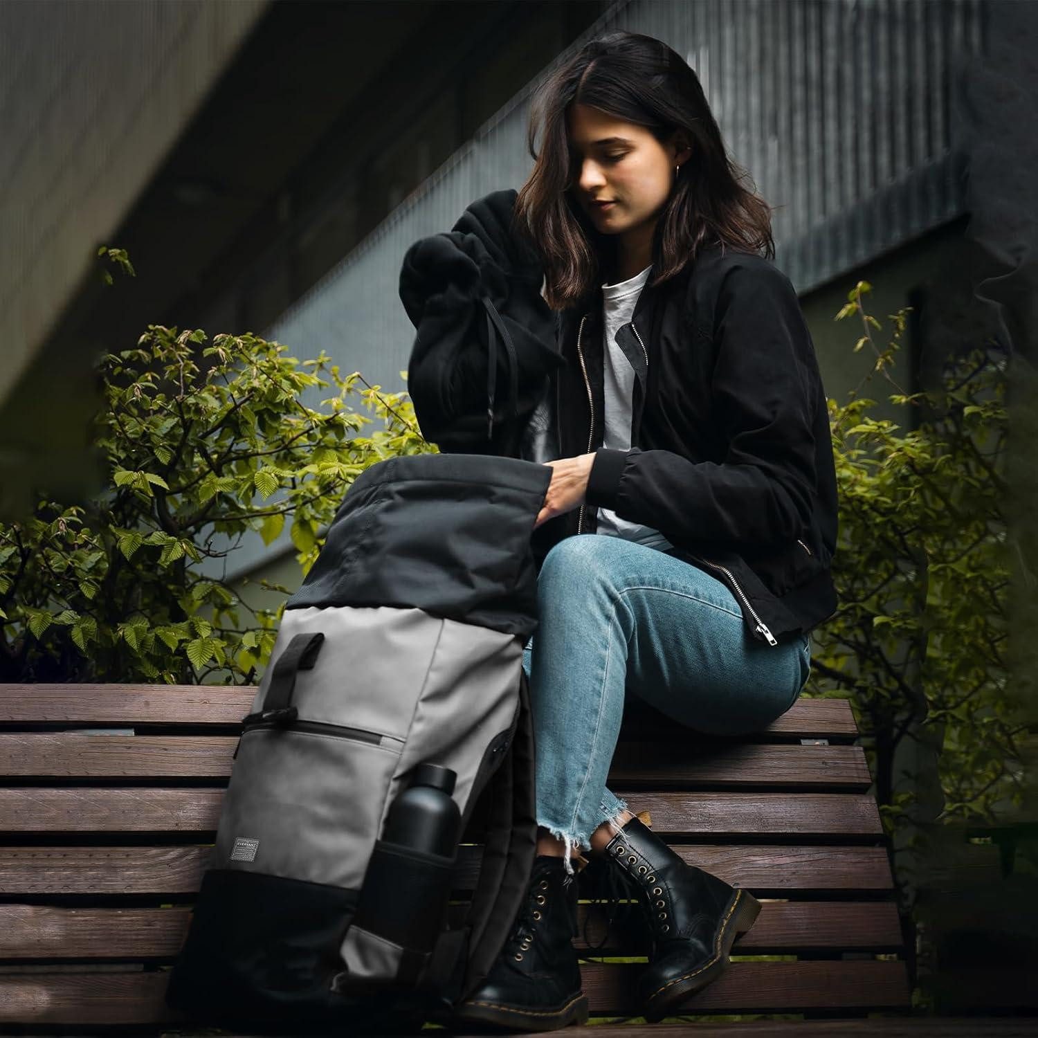 LuxusKollektion Laptoprucksack Rolltop Laptop Rucksack mit günstig online kaufen