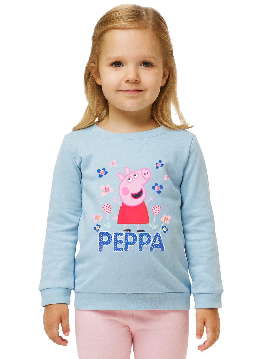 United Labels® Sweatshirt Peppa Wutz - Blumen