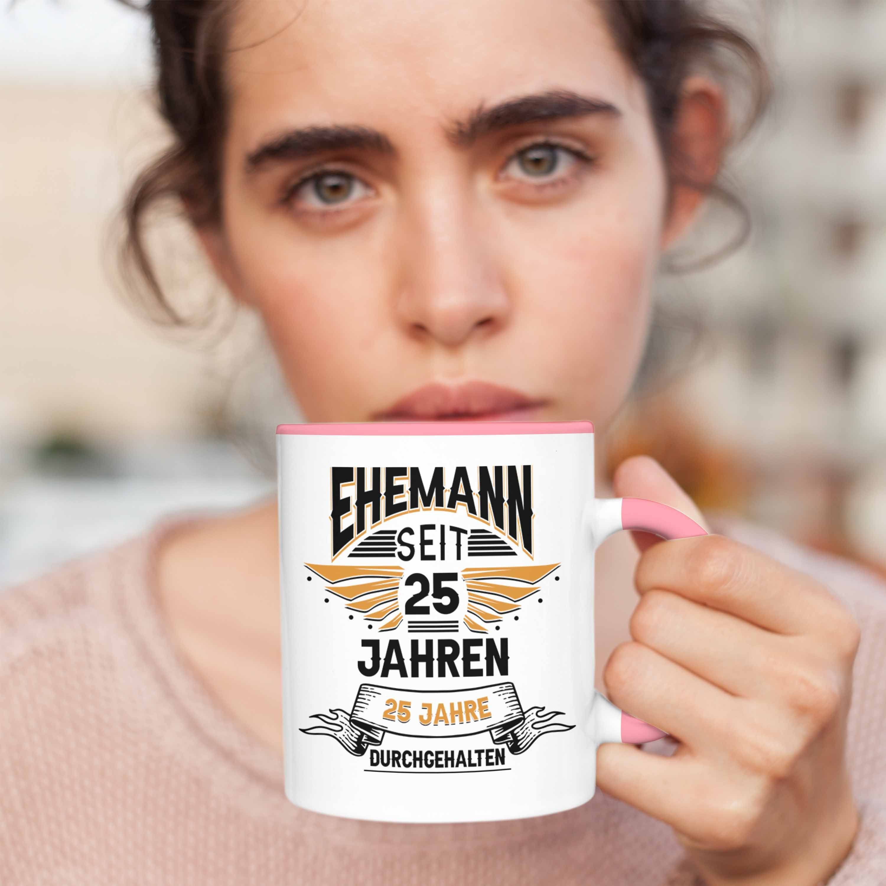 Trendation Rosa Lustiger Tasse Hochzeitstag 25 Seit Geschenk Spruch Jahre Eh Ehemann Bester