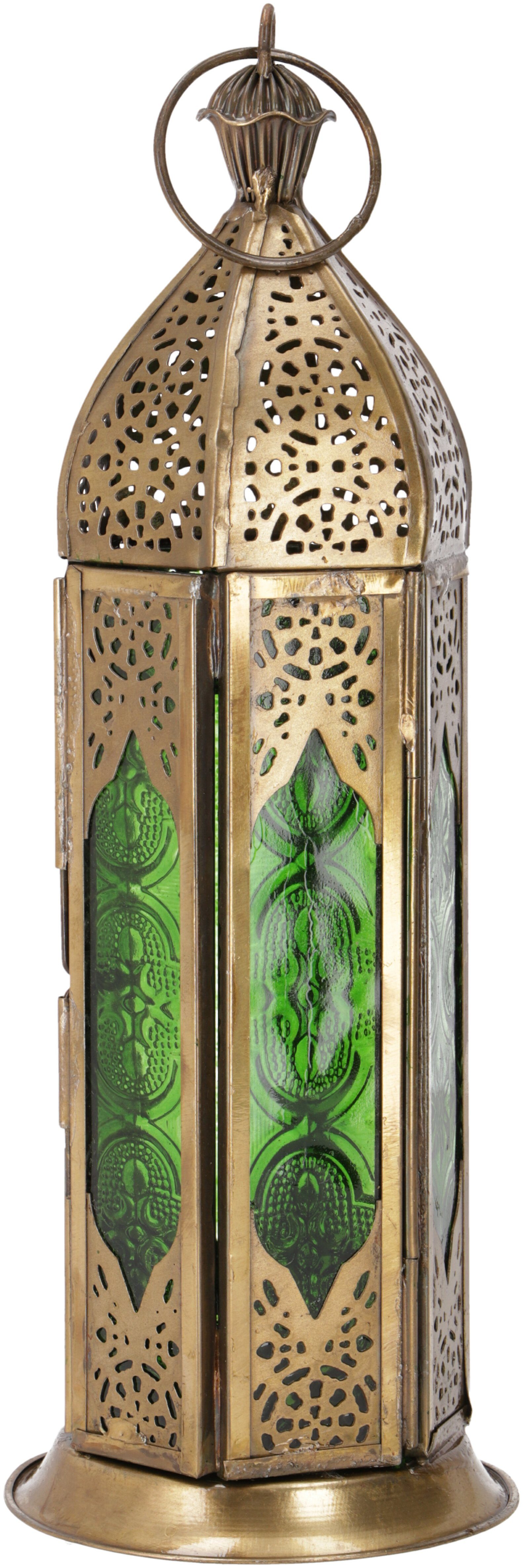 Guru-Shop Kerzenlaterne Orientalische Metall/Glas Laterne in.. günstig online kaufen