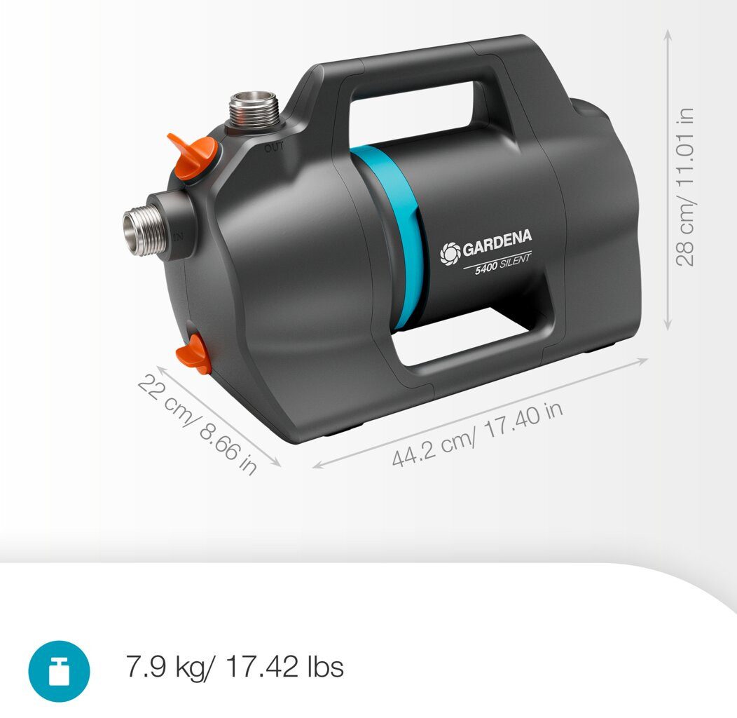 GARDENA Gartenpumpe 5400 Silent