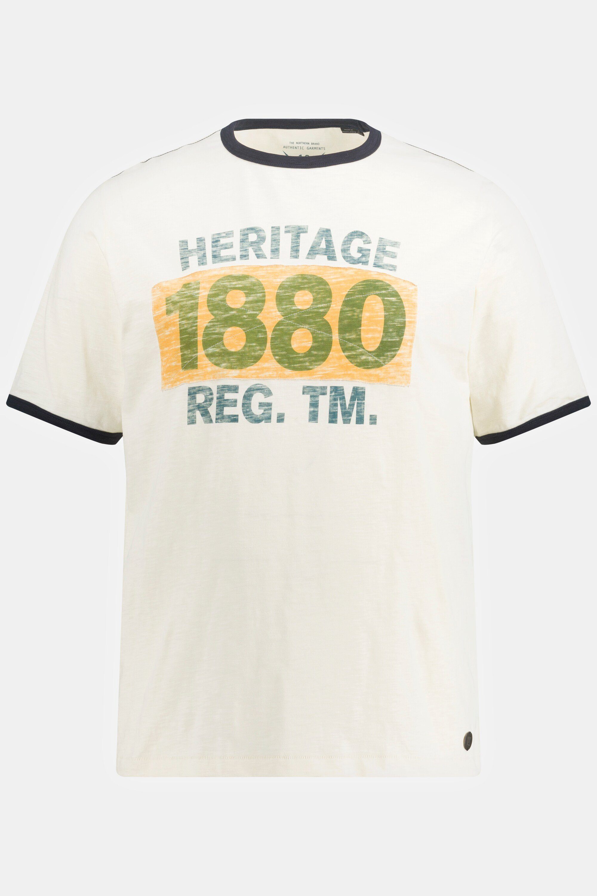 JP1880 T-Shirt T-Shirt Halbarm 1880 Badge Flammjersey