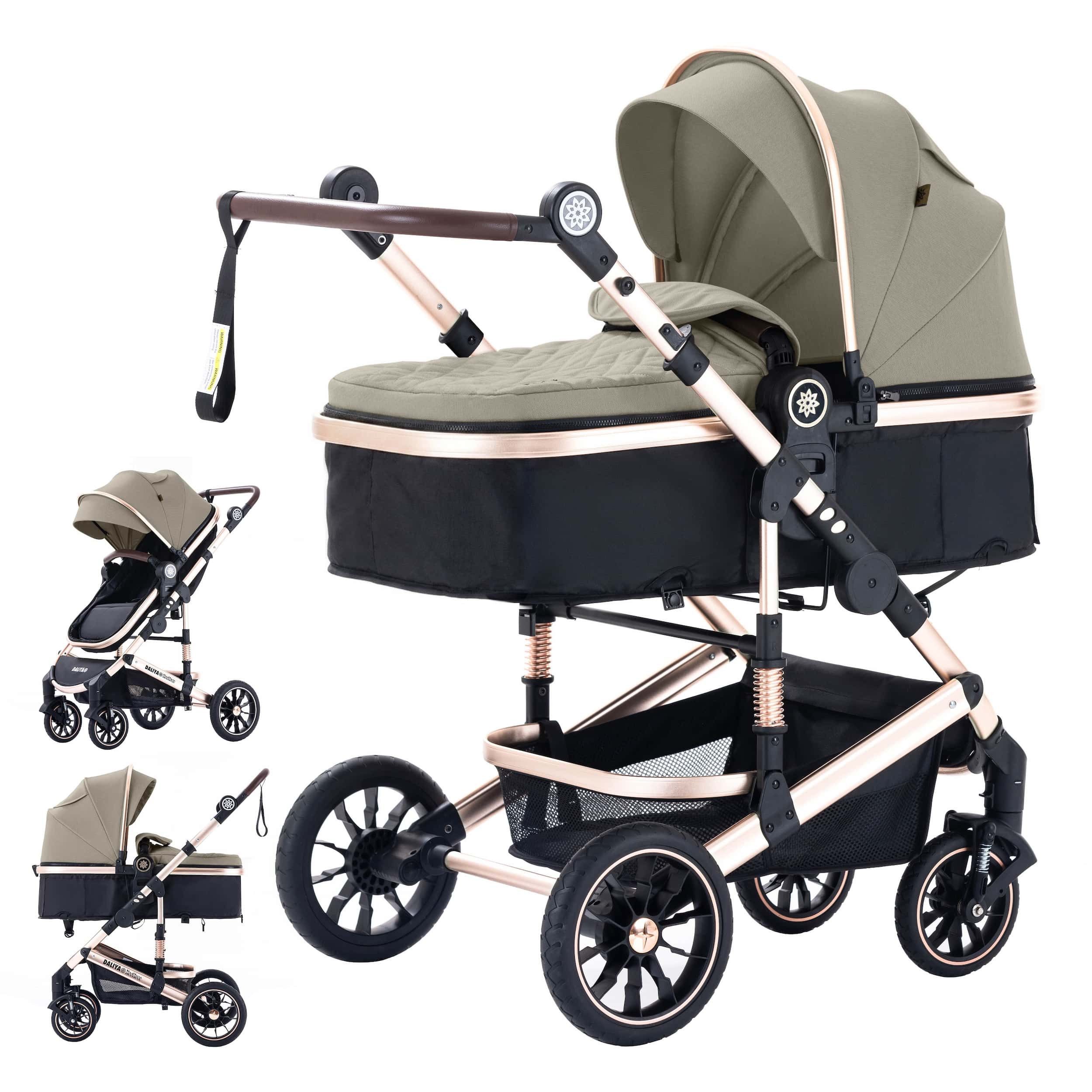 Daliya® Kombi-Kinderwagen NEOMOVE 2in1 Kinderwagen, Buggy und Babywanne in einem, Babywanne und Sportsitz, Alu-Rahmen, Großer Einkaufskorb