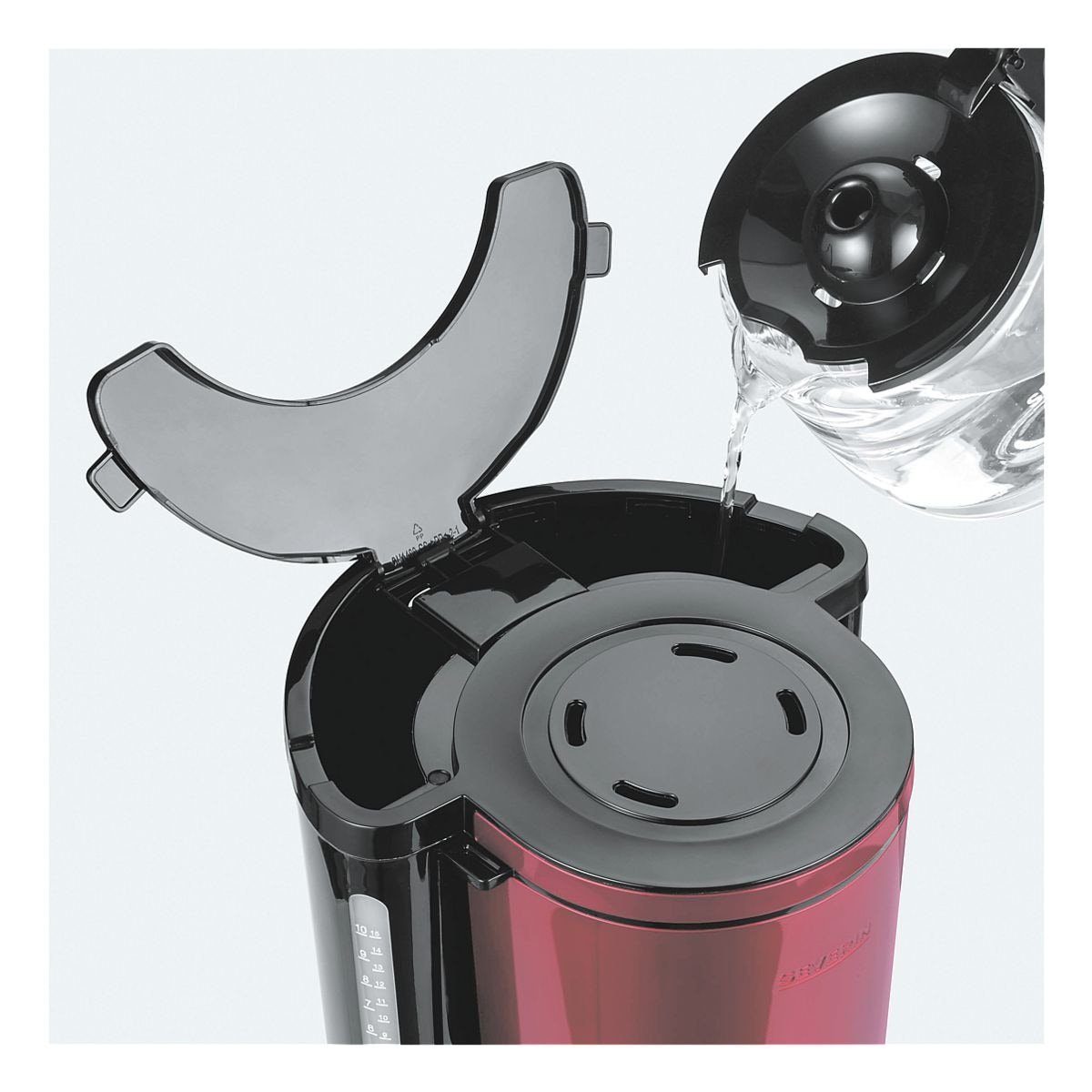 Severin Filterkaffeemaschine KA 1000 bis mit Watt Tassen, Glaskanne, 4817, 10 Kaffeemaschine
