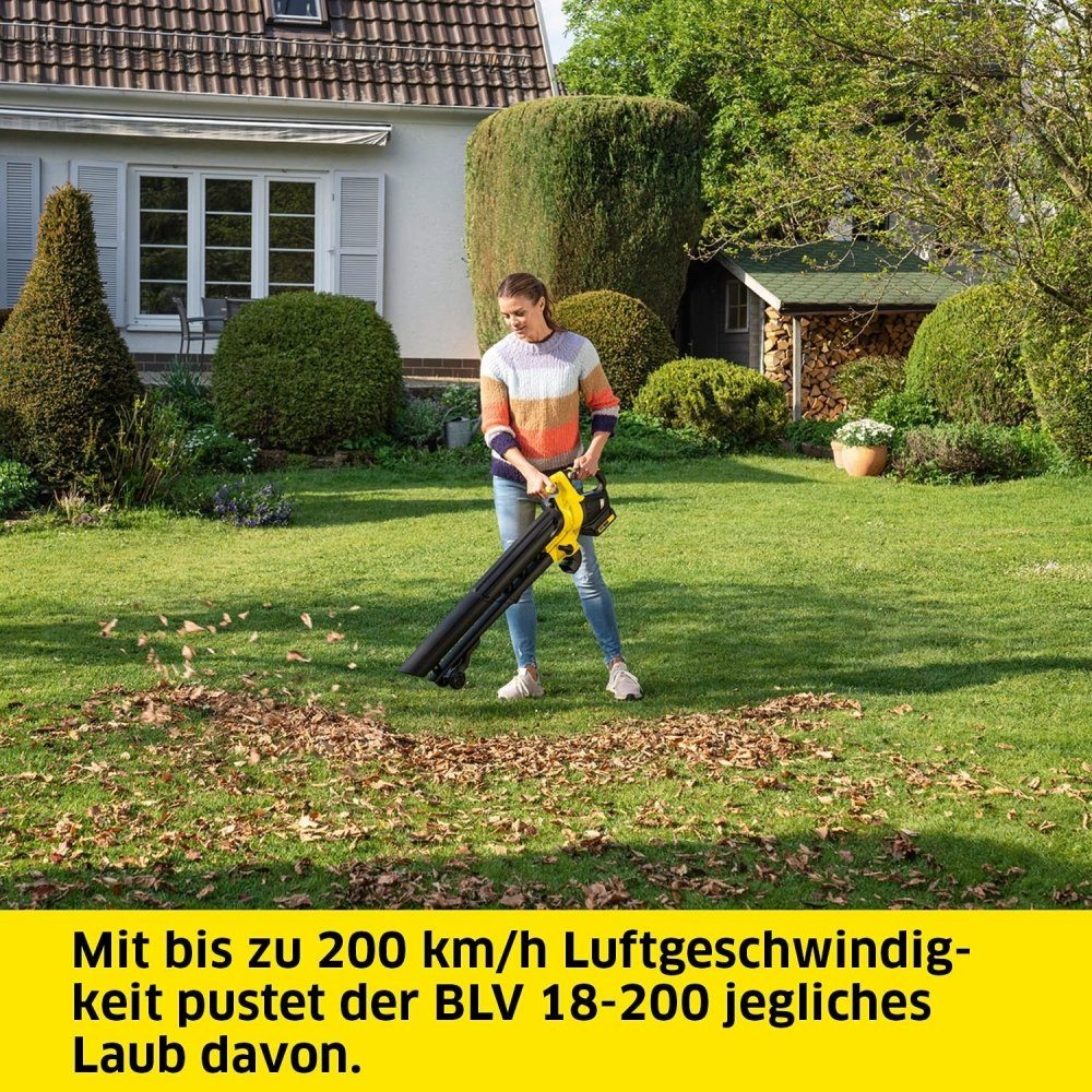 KÄRCHER Akku-Laubbläser BLV 18-200 Battery - Akku-Laubbläser - gelb/schwarz