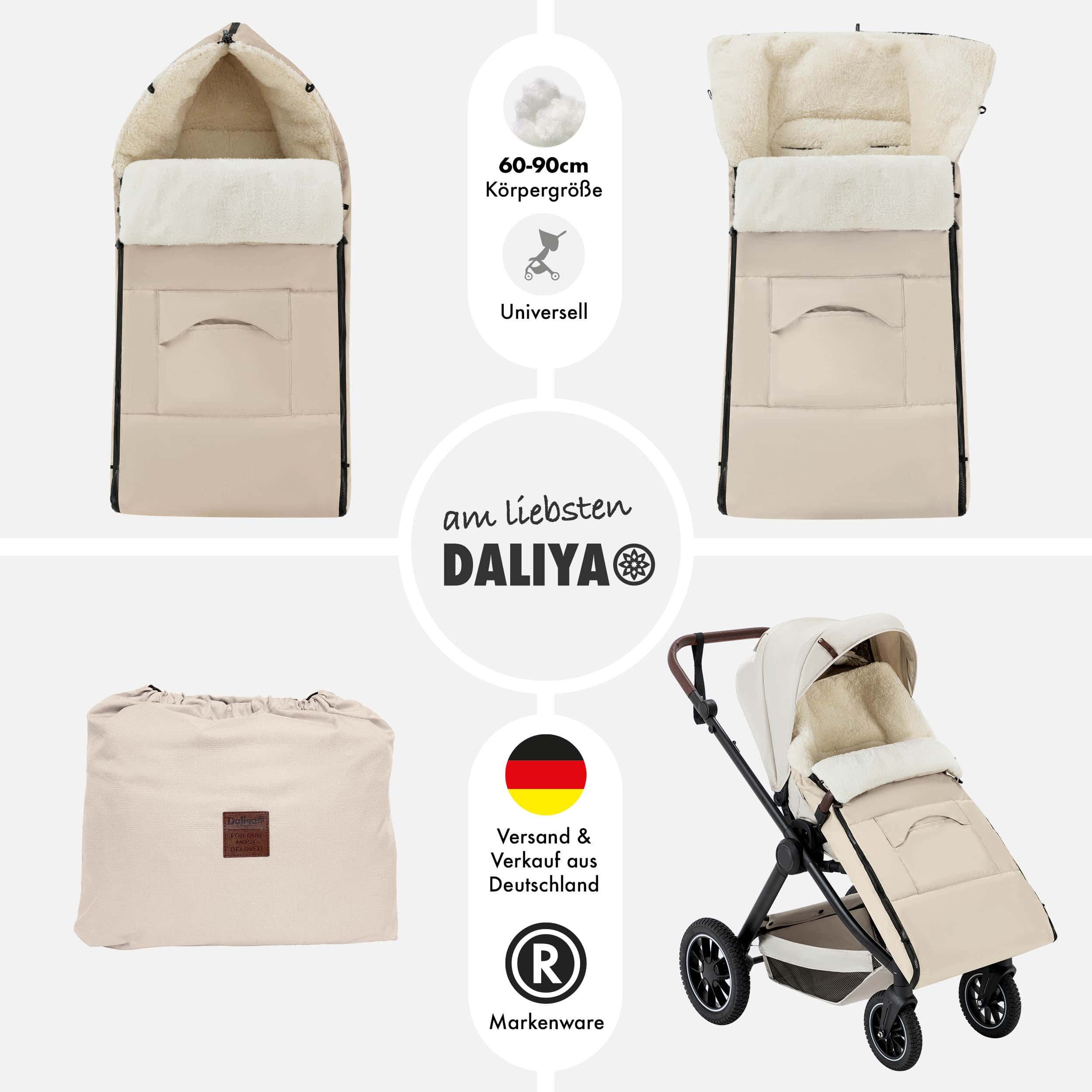 Daliya® Fußsack Schlafsack und Fußsack für Buggy und Sportsitz, Winterfußsa günstig online kaufen