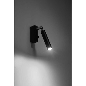 etc-shop Wandleuchte, Leuchtmittel nicht inklusive, Wandleuchte Wandlampe Schwarz beweglicher Spot Schlafzimmer Wohnzimmer