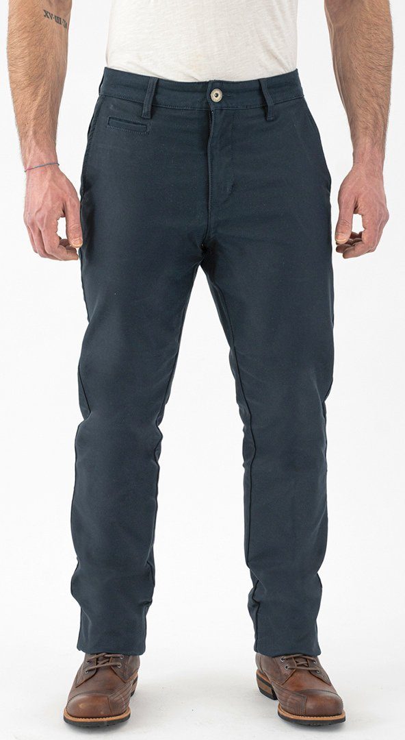 Rokker Motorradhose Navy Chino Motorrad Textilhose