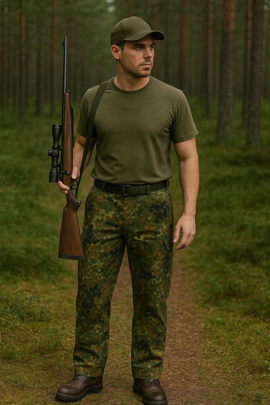 Leo Köhler Outdoorhose Original Bundeswehrhose (Flecktarnhose) Jagdhose von Oefele Jagd