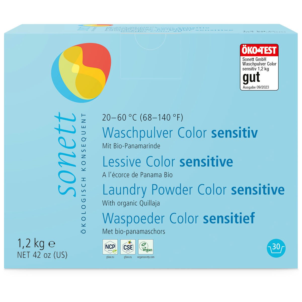 Sonett Sonett Waschpulver Color sensitiv 1.2 kg Colorwaschmittel