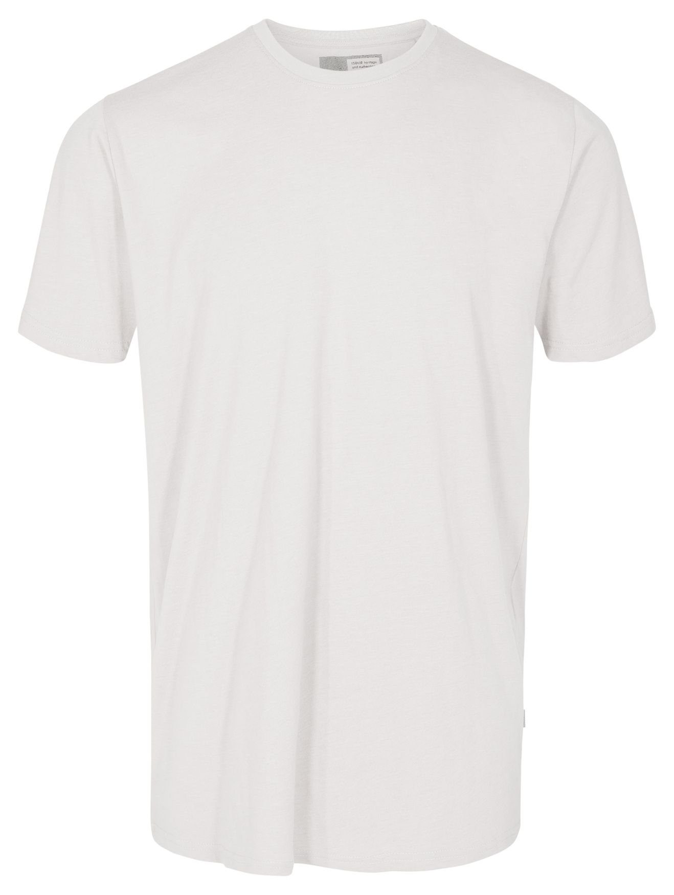 4115 (1-tlg) !Solid T-Shirt Einfarbiges Rundhals Basic T-Shirt in Weiß