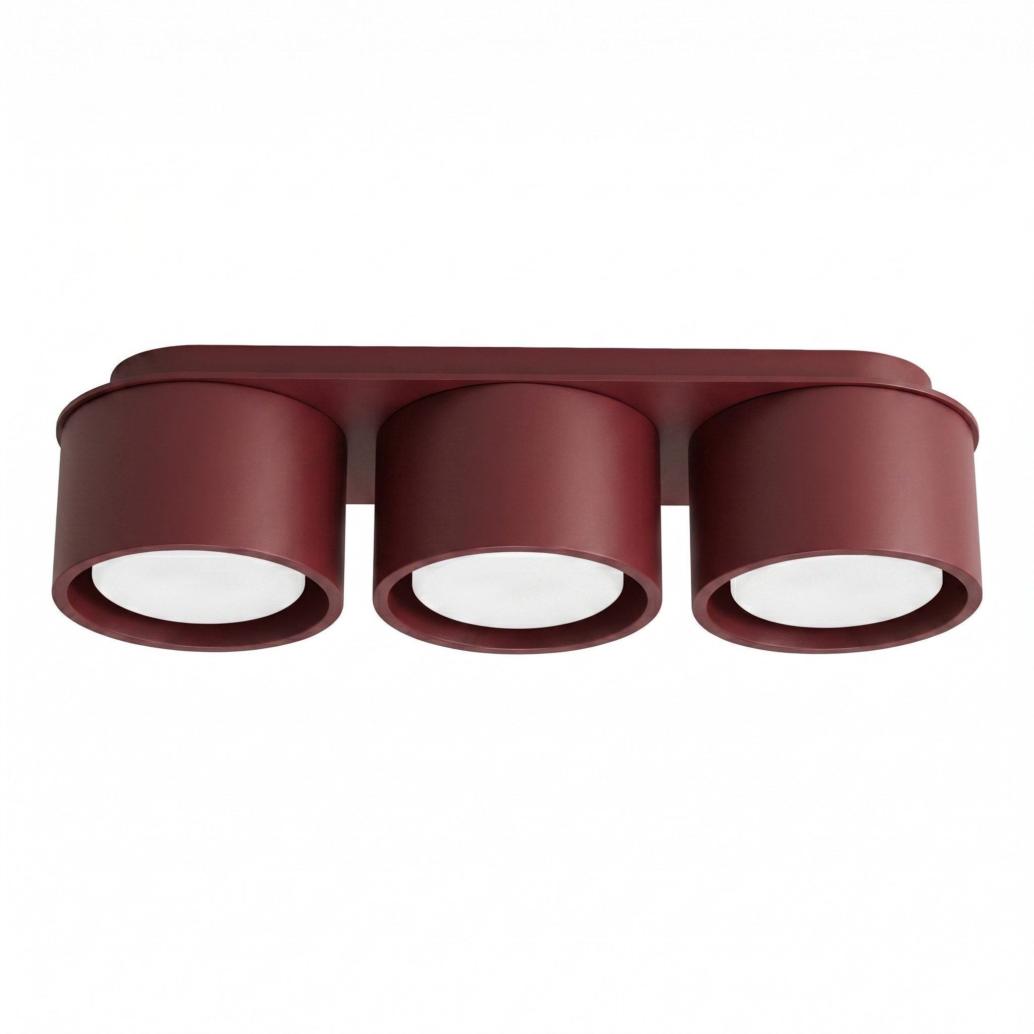 SOLLUX lighting Deckenleuchte Plafond MODO 3 burgund Gx53, Nicht enthalten