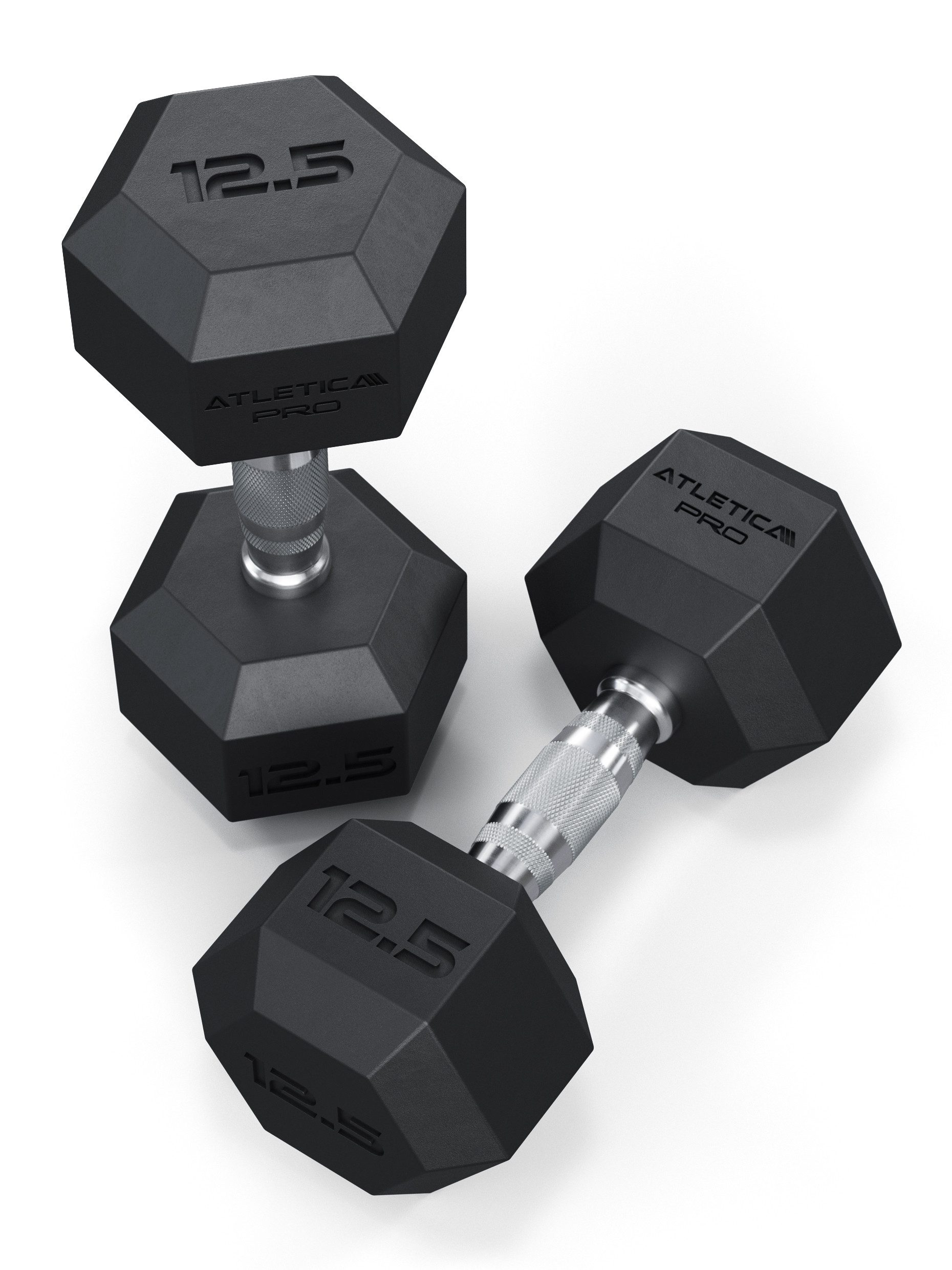 ATLETICA Kurzhantel Hexagon Hanteln PRO, 2.5 - 50kg, Paarweise