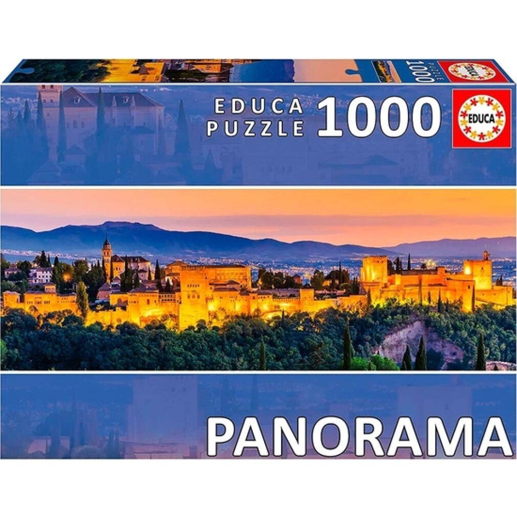 Educa Puzzle Panoramapuzzle Sonnenuntergang in Spanien 1000 Teile, Puzzleteile