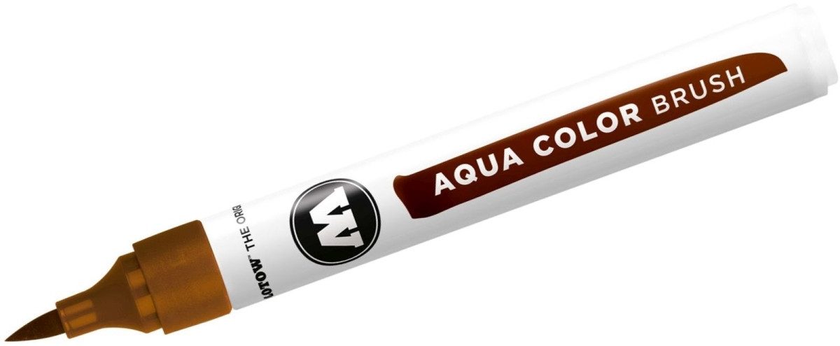 MOLOTOW Filzstift Aquarellstift Color Brush Aqua 1-2mm braun