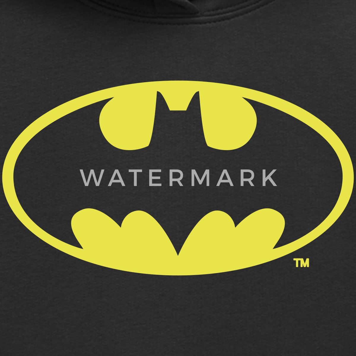 Spreadshirt Hoodie DC Comics Batman Logo Gold Karneval Kinder Premium Hoodie (1-tlg)