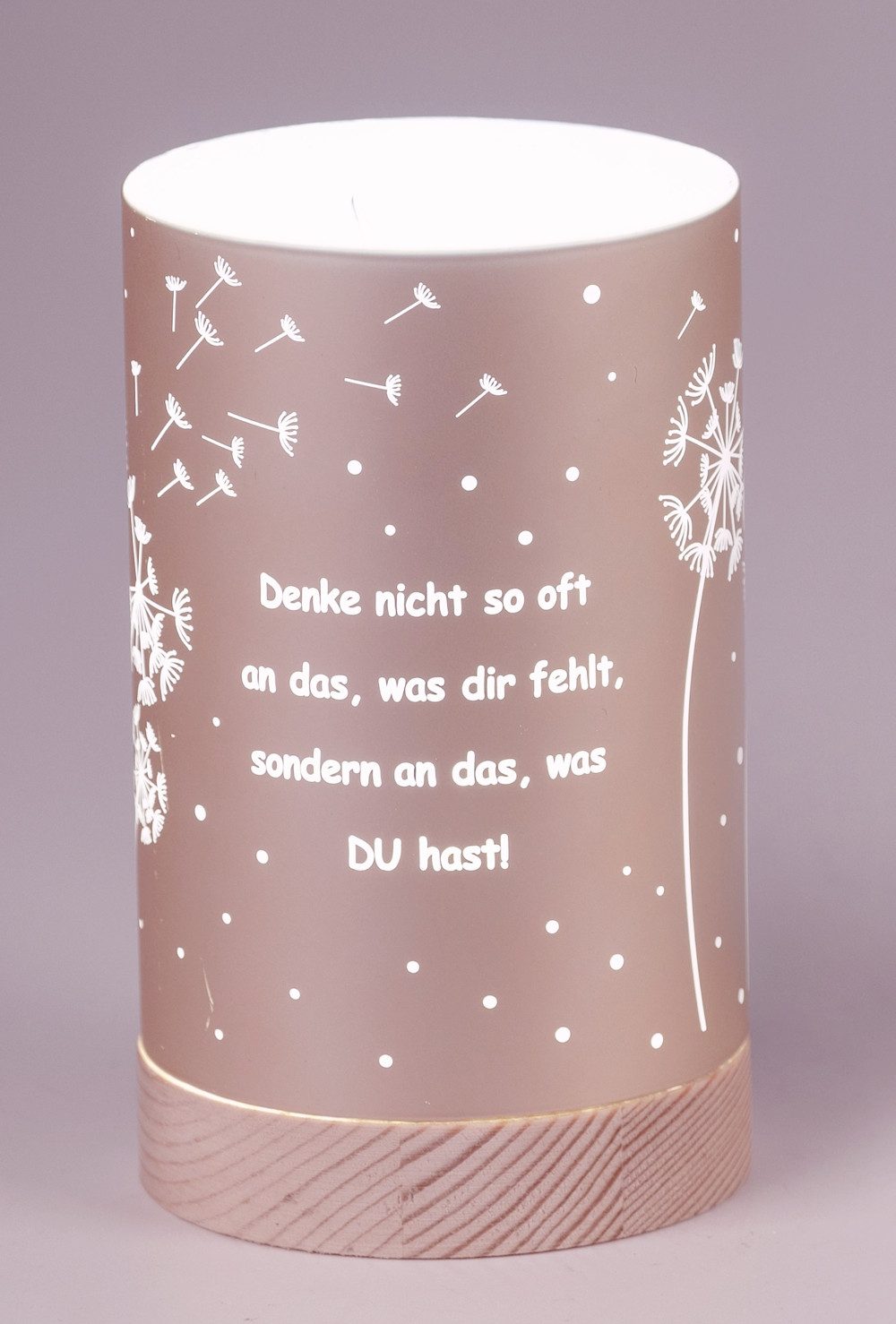 LED Dekolicht rose 15cm 20cm - denke an das was du hast
