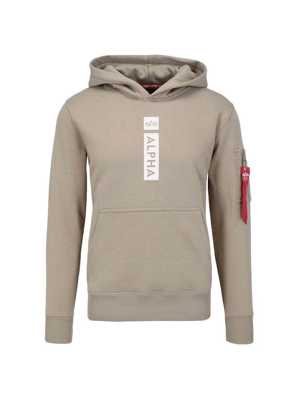 Alpha Industries  Sweatshirt Alpha Puff Print Hoodie - vintage sand günstig online kaufen