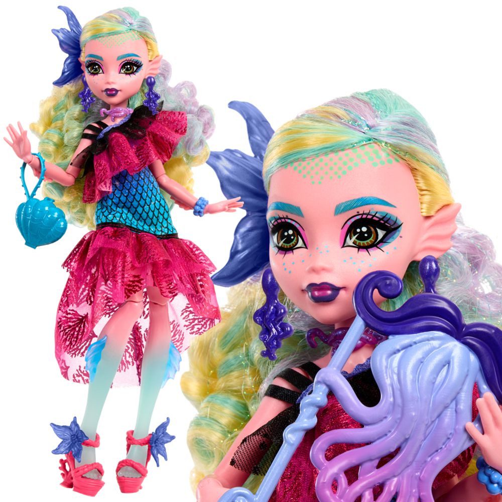 Mattel® Anziehpuppe Puppe Lagoona Blue Monster High Monsterball HNF71 Spiel günstig online kaufen