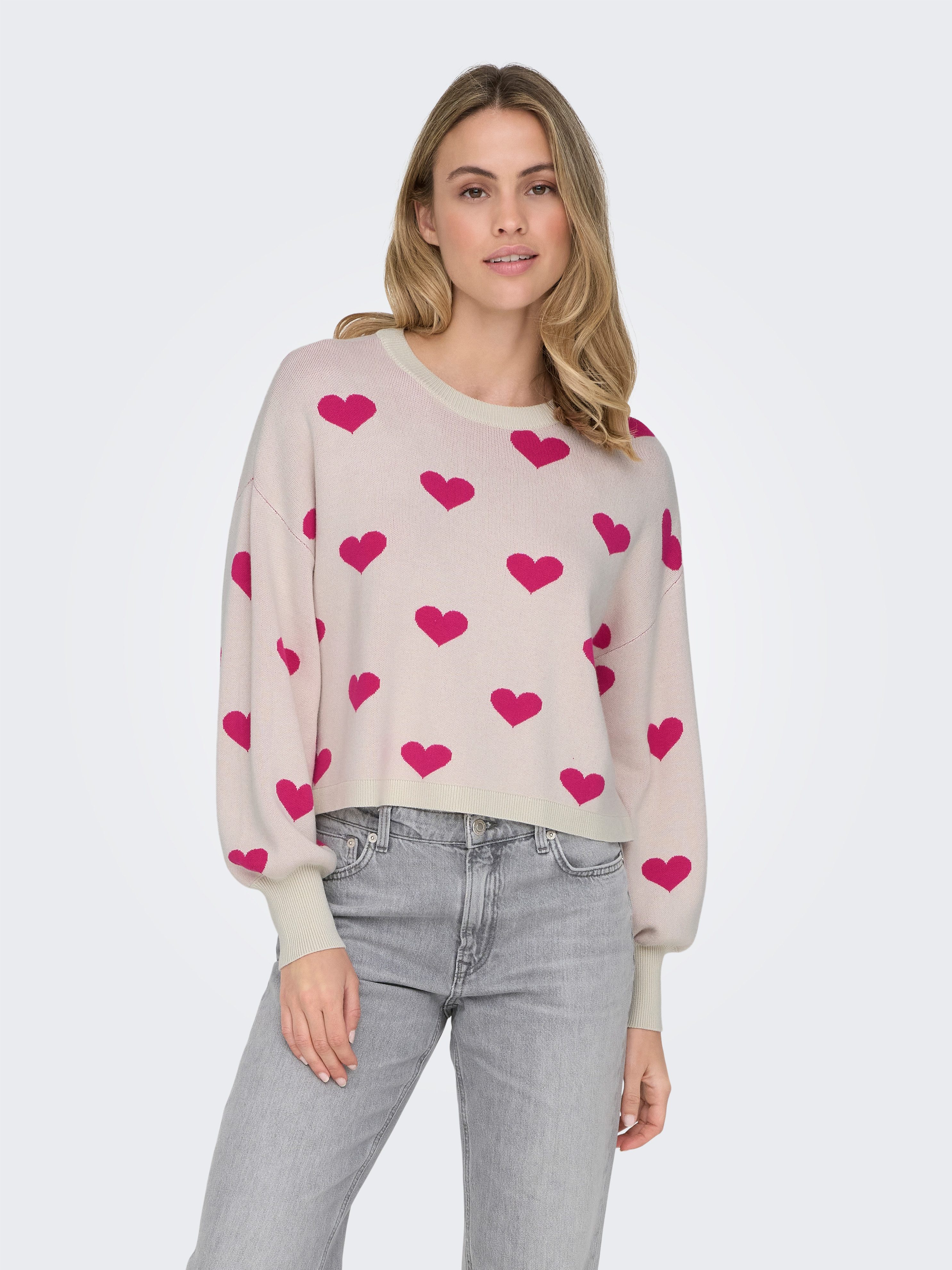 ONLY Strickpullover ONLMONTANA LS JQ O-NECK CC KNT mit Rippbündchen günstig online kaufen