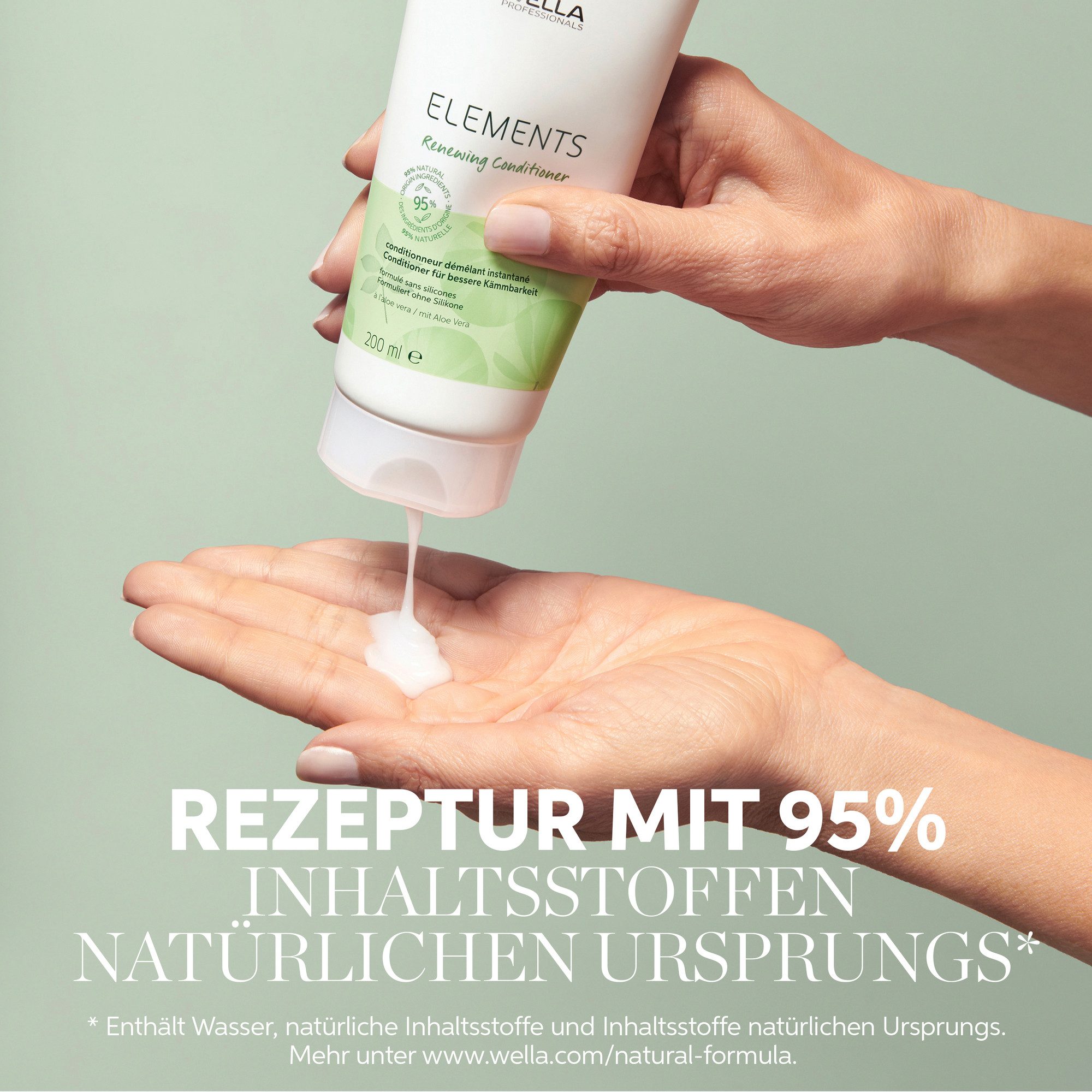 Wella Professionals Haarspülung CARE ELEMENTS RENEWING CONITIONER, Anti-Frizz-Eigenschaften, glattes Finish, sanfte Pflege