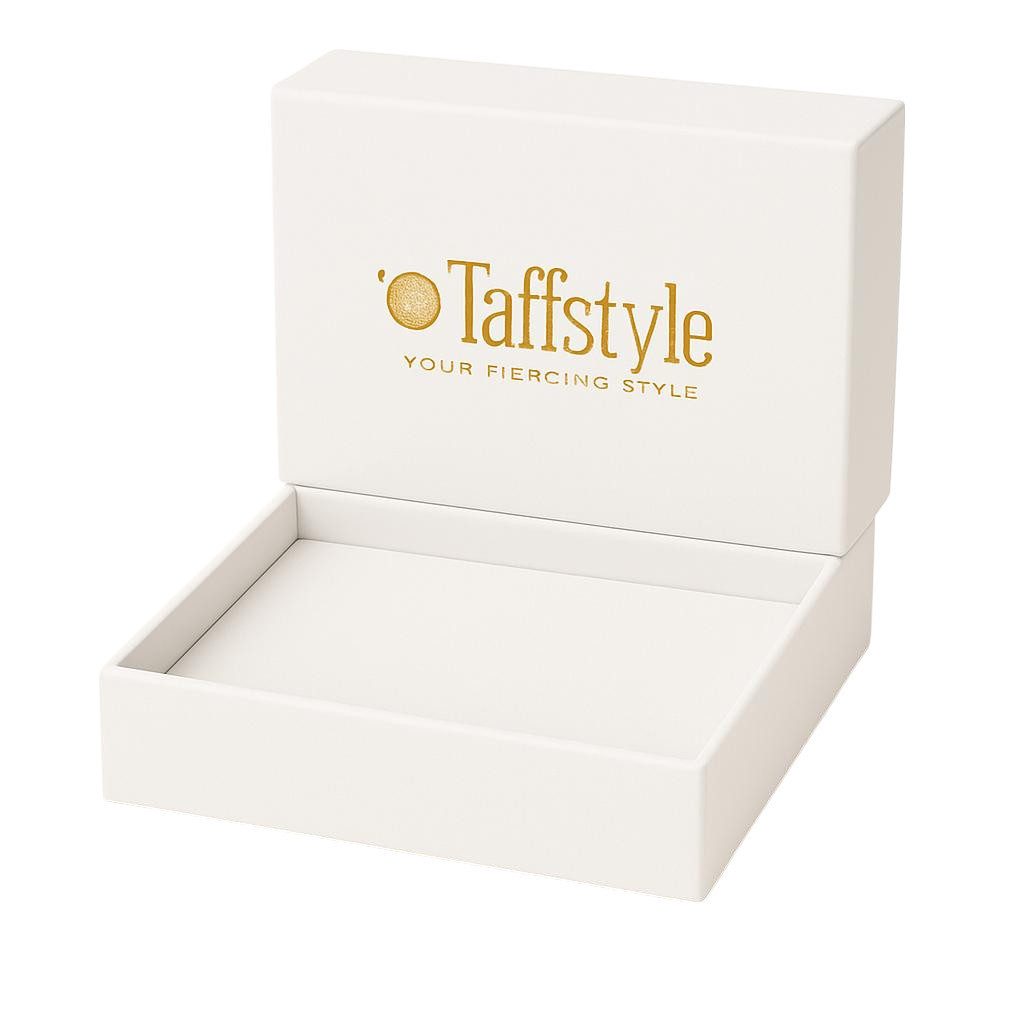 Taffstyle Kette mit Anhänger Glückskette Halskette Kristall Kleeblatt Zirkonia Weißgold vergoldet (Edler Glücksanhänger mit funkelnden Kristall Steinen in einer – Bild 5 von 5