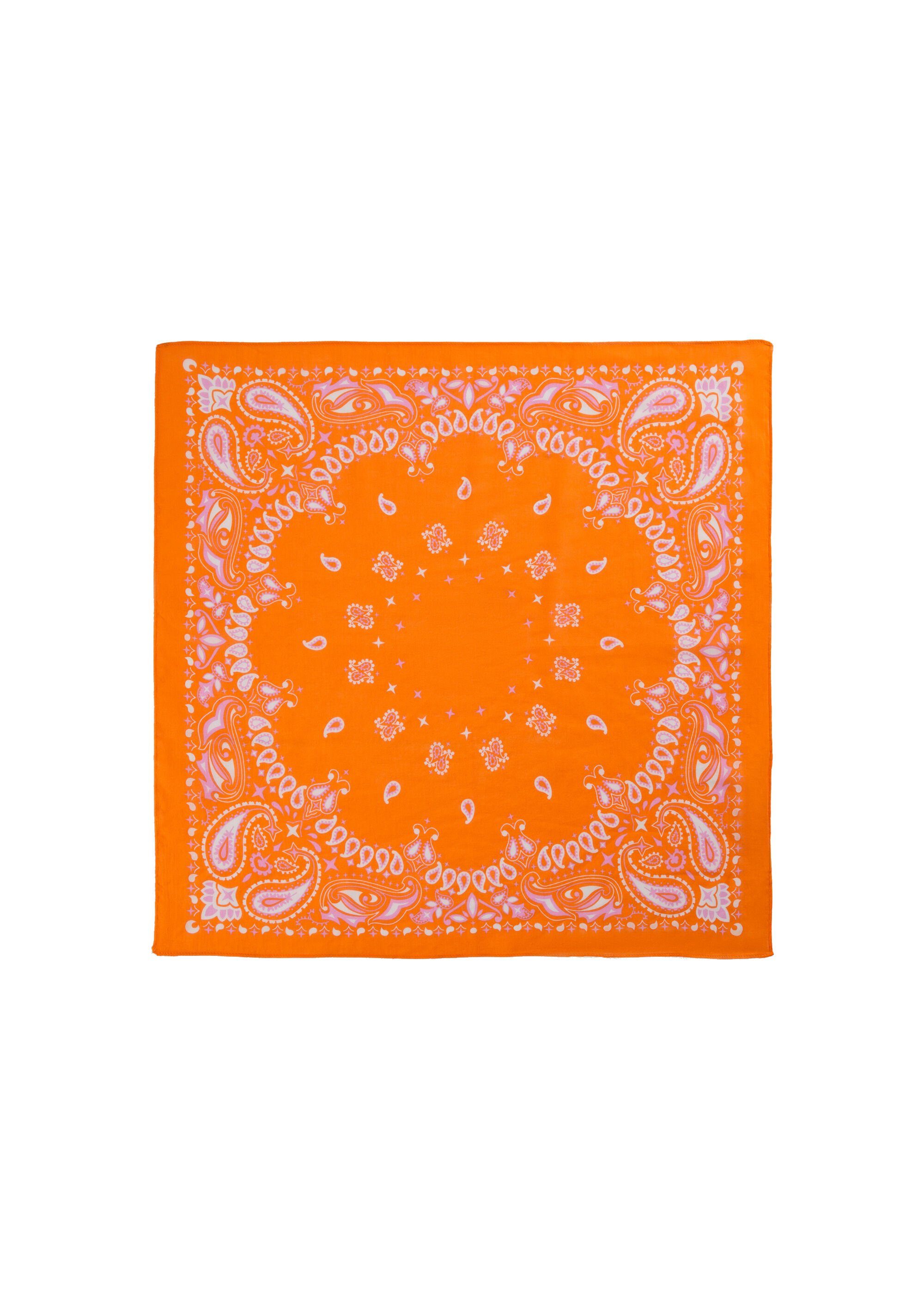 Codello Cotton, Paisley-Muster mit coolem aus Nickituch mit Organic Modeschal Paisley-Muster orange
