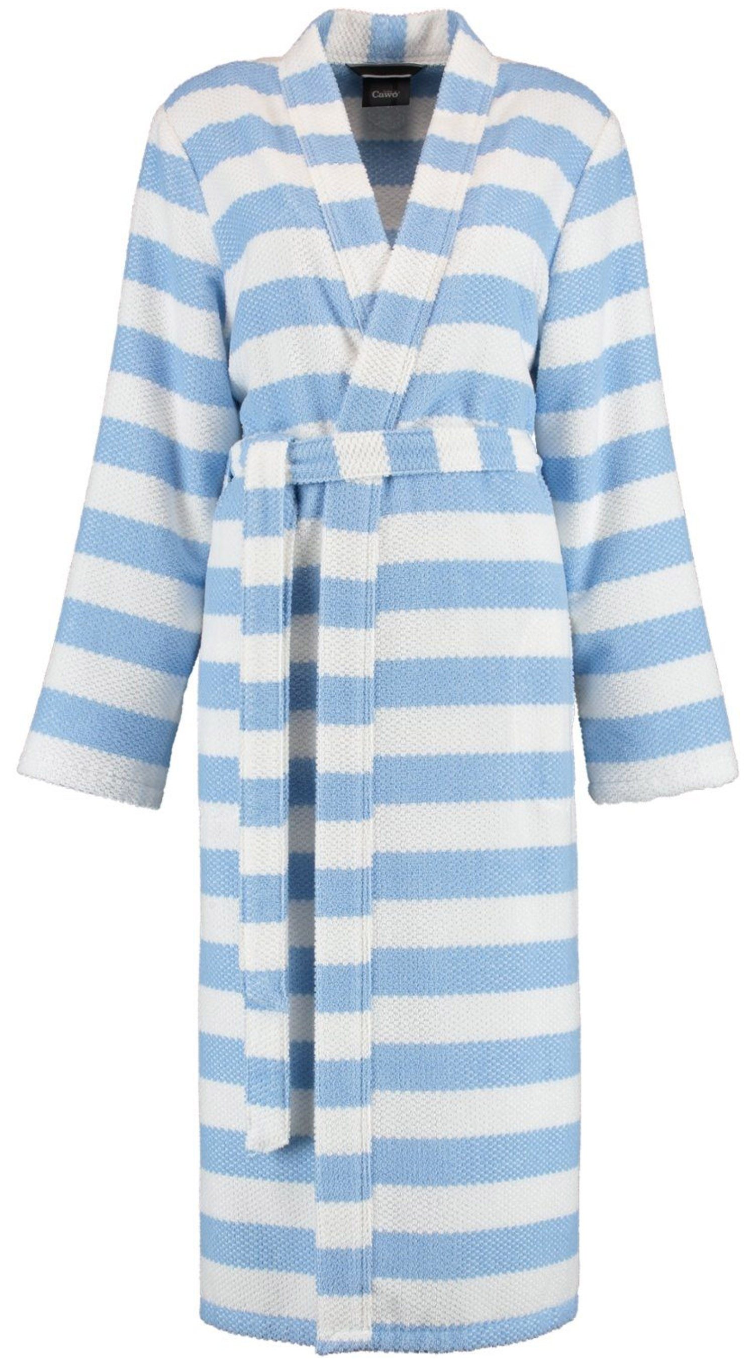 Cawö Damenbademantel Damen Bademantel mit Kimono Kragen, Midi, Baumwolle, G günstig online kaufen