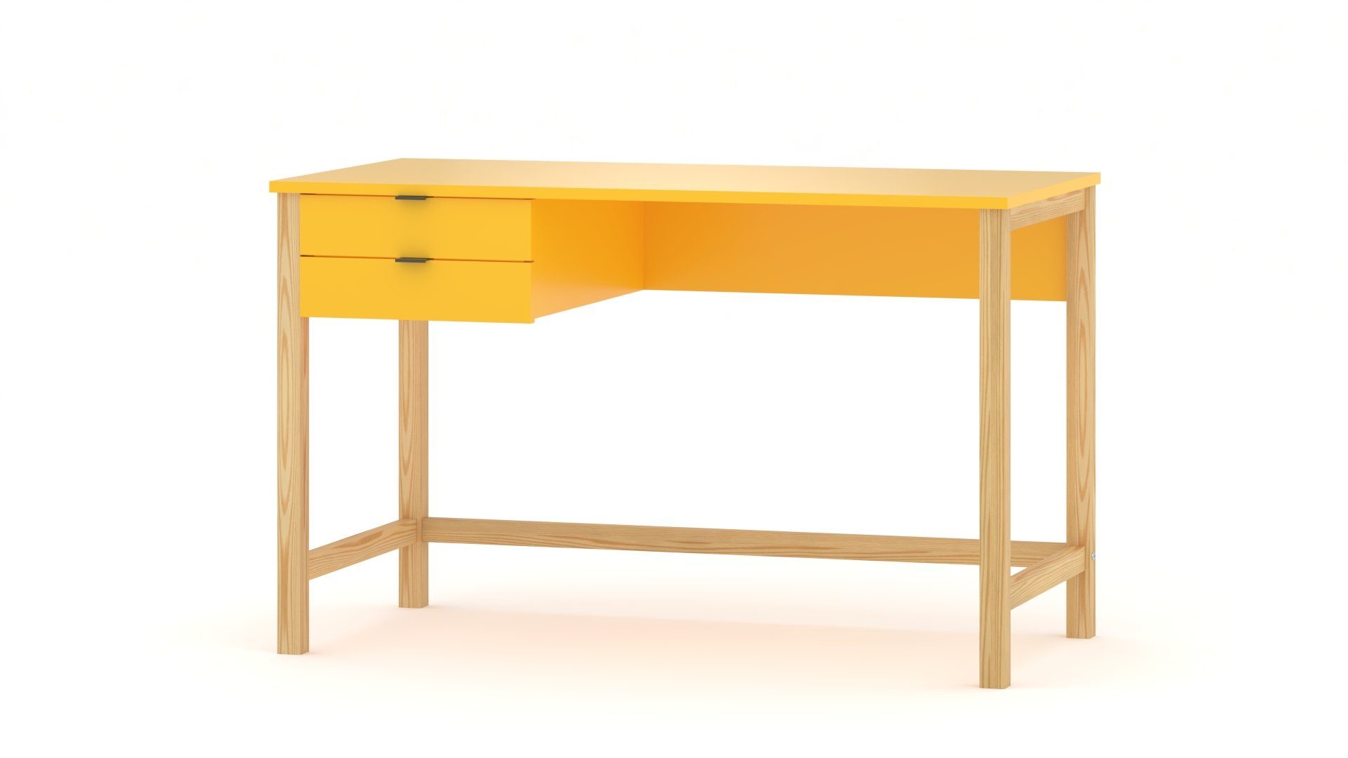 Siblo Schreibtisch Schreibtische - Kinderschreibtische - Computertisch Gelb Klein