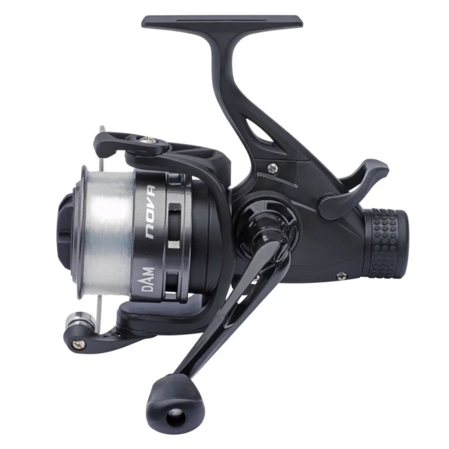 DAM Fishing Spinnrolle Quick Nova FS Spinning Reel Rolle in 4 Größen mit Schnur Freilaufrolle), Freilaufrolle