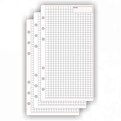 BIND Terminkalender 50 Notizblätter Ersatzeinlage A6 f. Systemplaner kariert