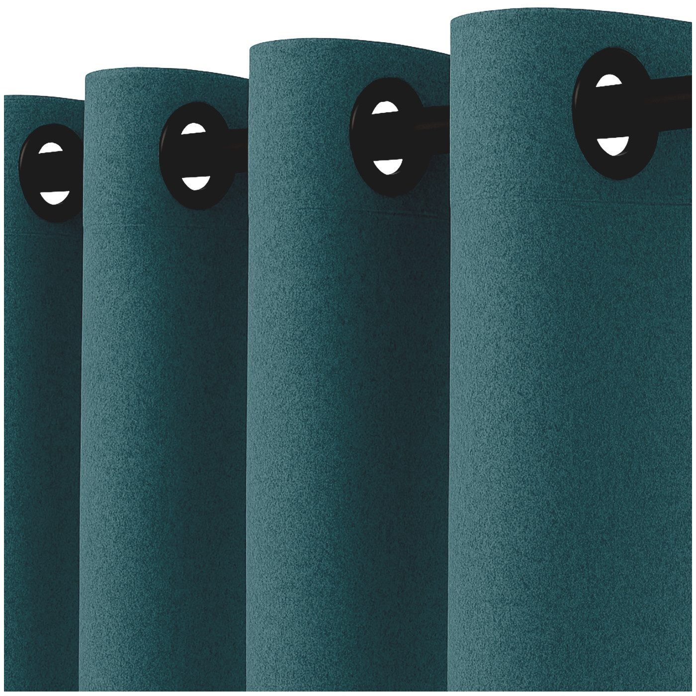 heimtexland Vorhang Thermo-Gardine Filz Deko Ösenschal blickdicht (1 St), Ösen, abdunkelnd, Filz-Optik, schützt vor Kälte und Wärme, abdunkelnd, schalldämpfend