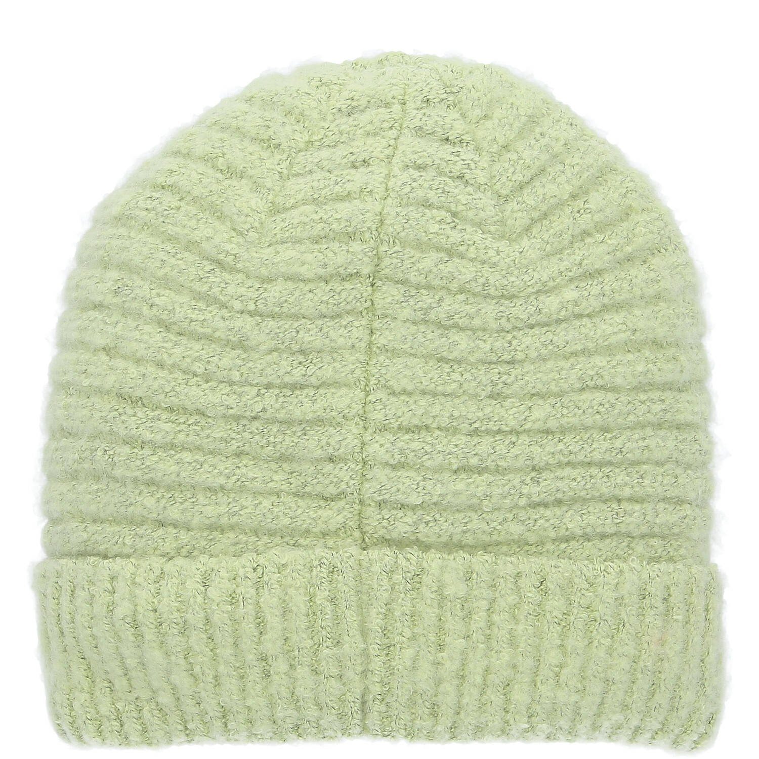 Antonio Strickmütze Antonio Damen Strick Mütze Bouclé Beanie Green (1-St) günstig online kaufen