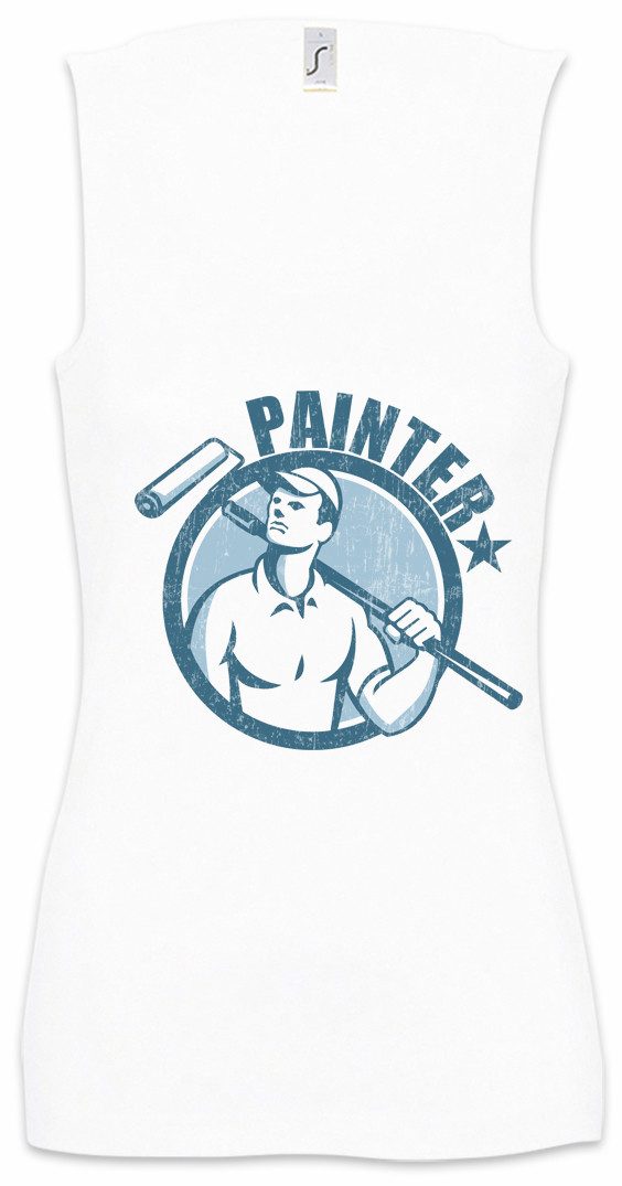Tanktop Painter V Ärmelloses Damen T-Shirt Maler Artist Lackierer Handwerk