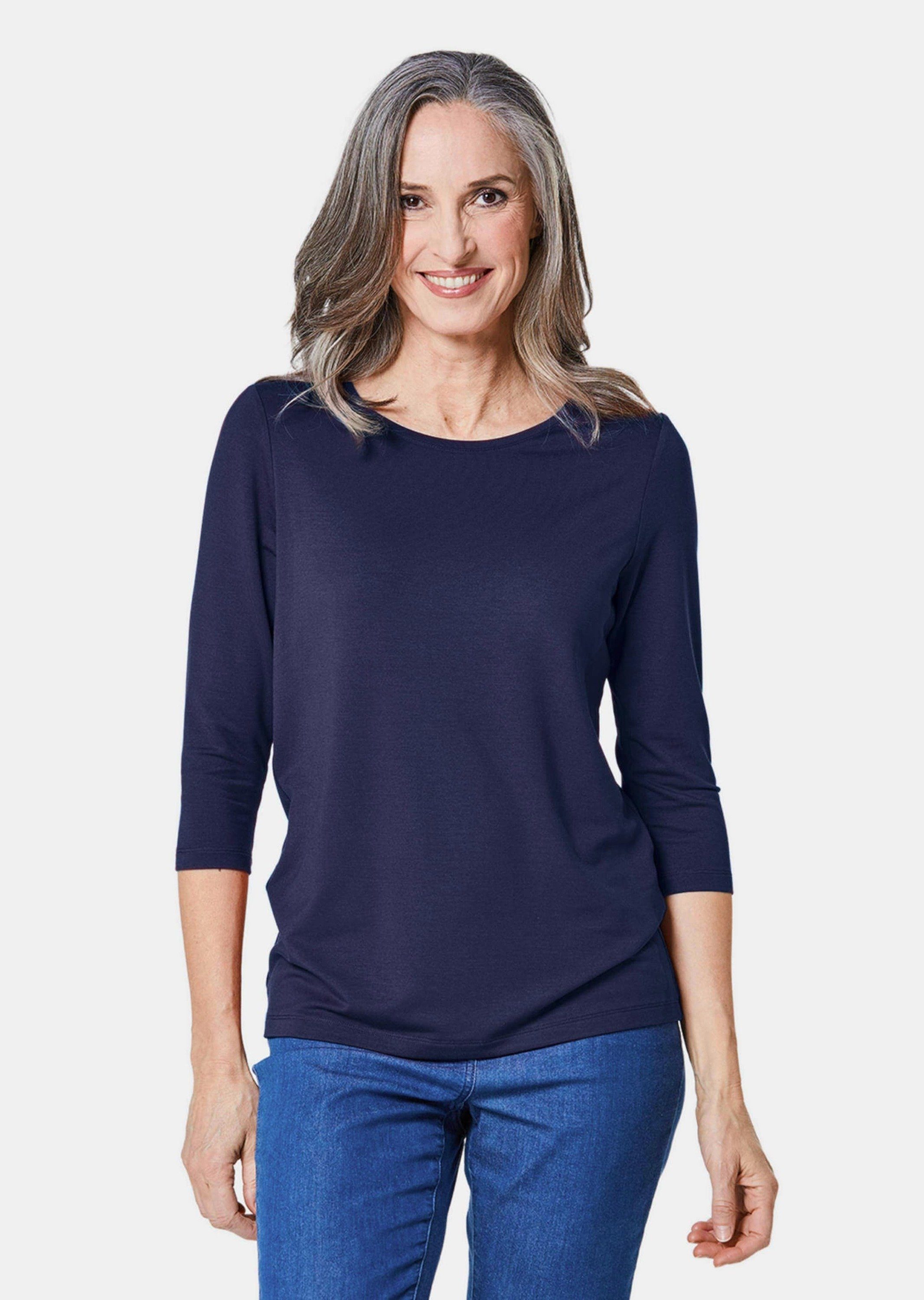 GOLDNER 3/4-Arm-Shirt Kombifreundliches Shirt mit ¾ günstig online kaufen
