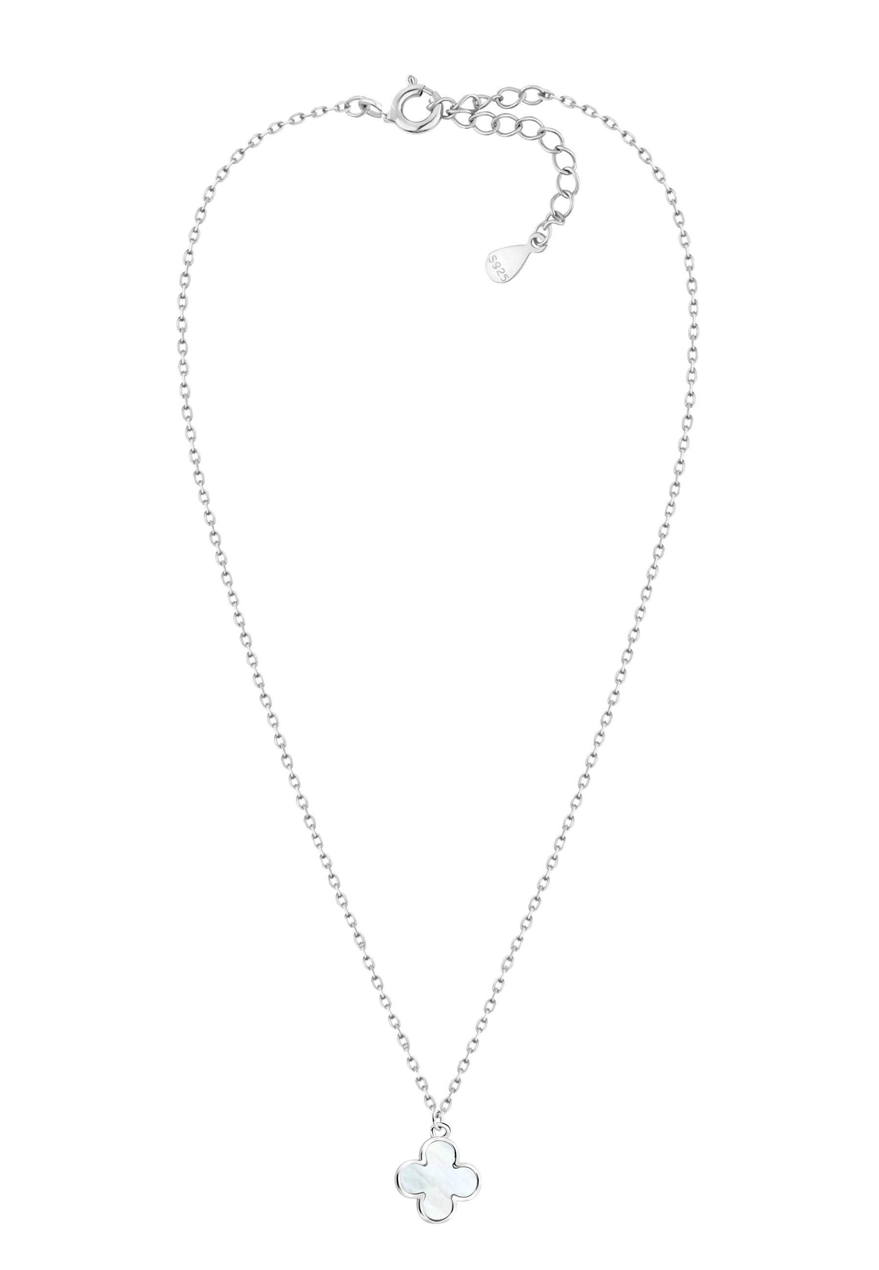 Sofia Milani Kette mit Anhänger Blume Emaille, 925 Silber Damen Schmuck - N0836