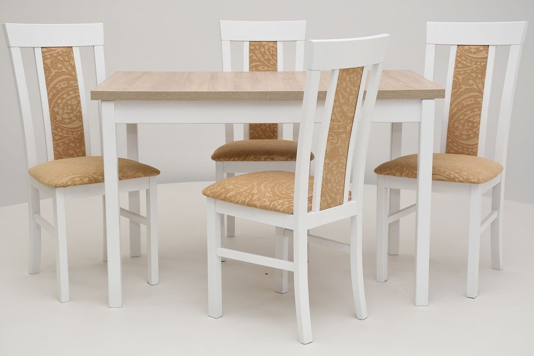MOEBLO Esstisch MEX 10 (Stilvoller Multifunktionaler Tisch mit Schlankem Design und Robuster Bauweise, Massivholz), - (BxHxT): 70x76x120/160 cm