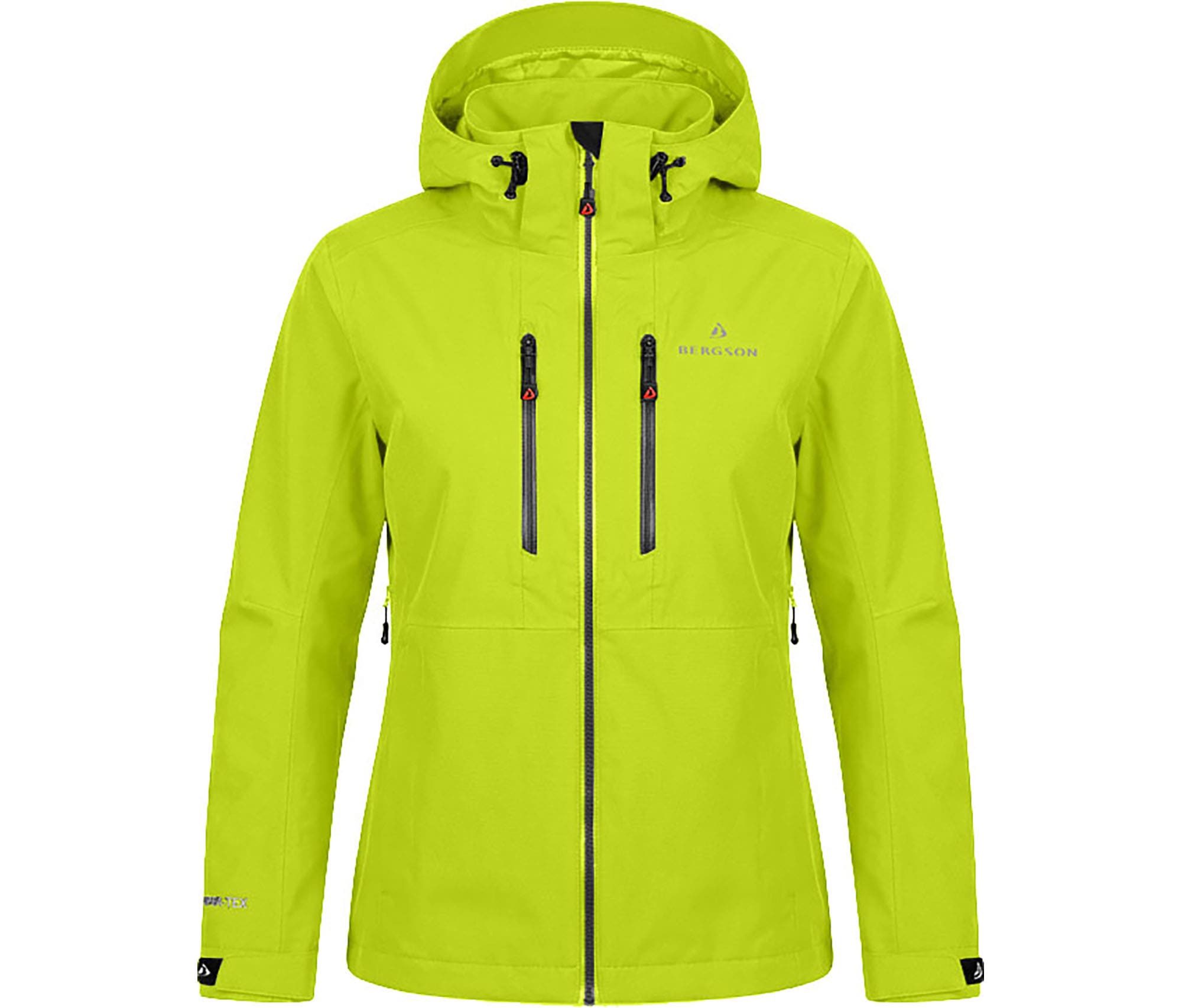 Bergson Regenjacke ROS light Damen Regenjacke, gefüttert, wasserdicht (20.000 mm), Normalgrößen, l